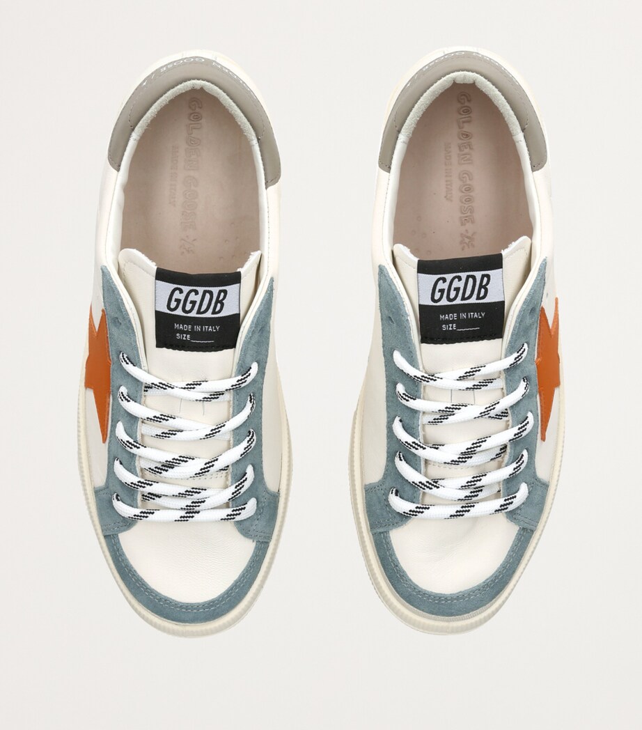 Golden Goose Leather May Sneakers White/comb Image 4