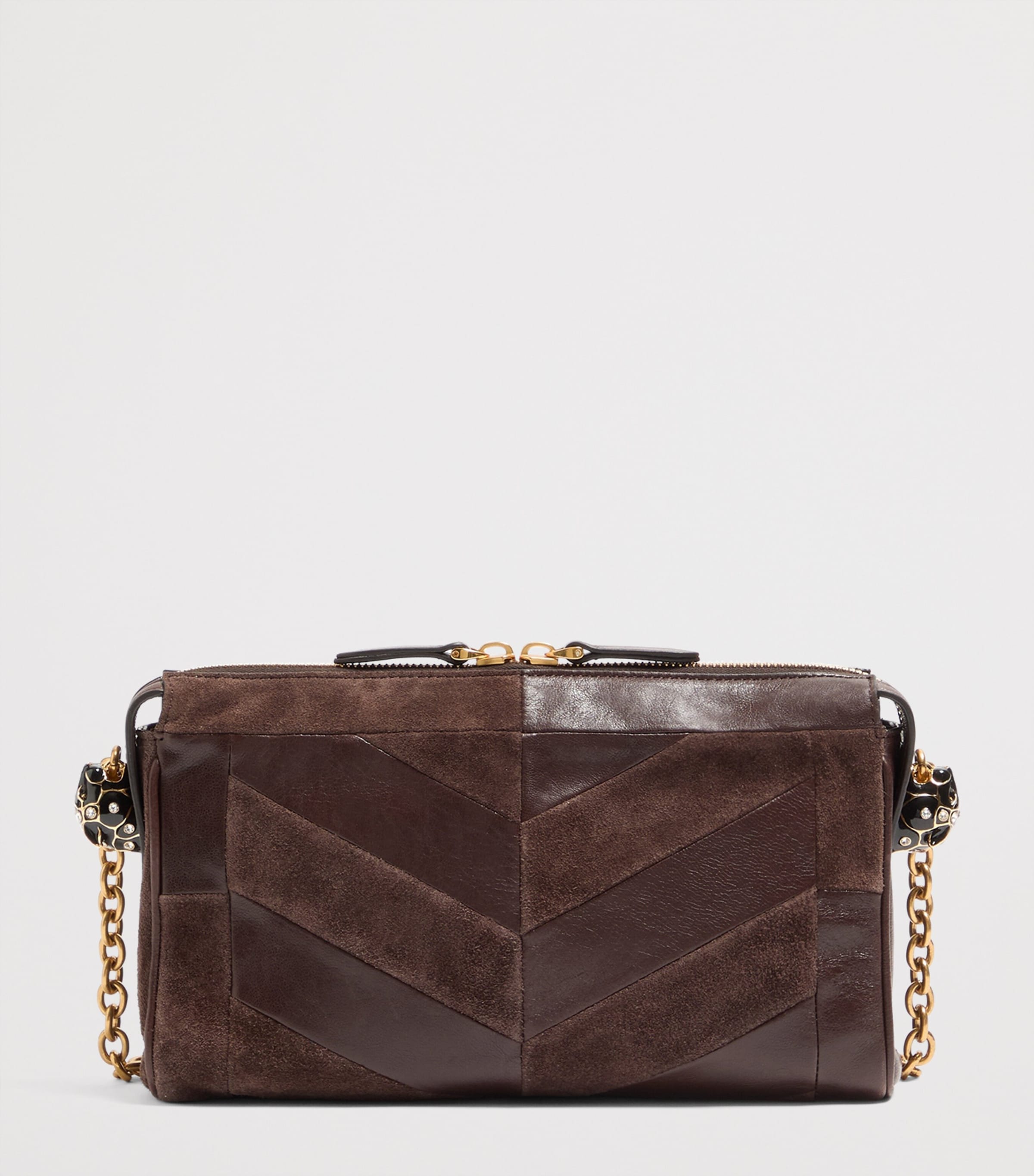 Valentino Garavani Small Leather Panthea Shoulder Bag Image 3