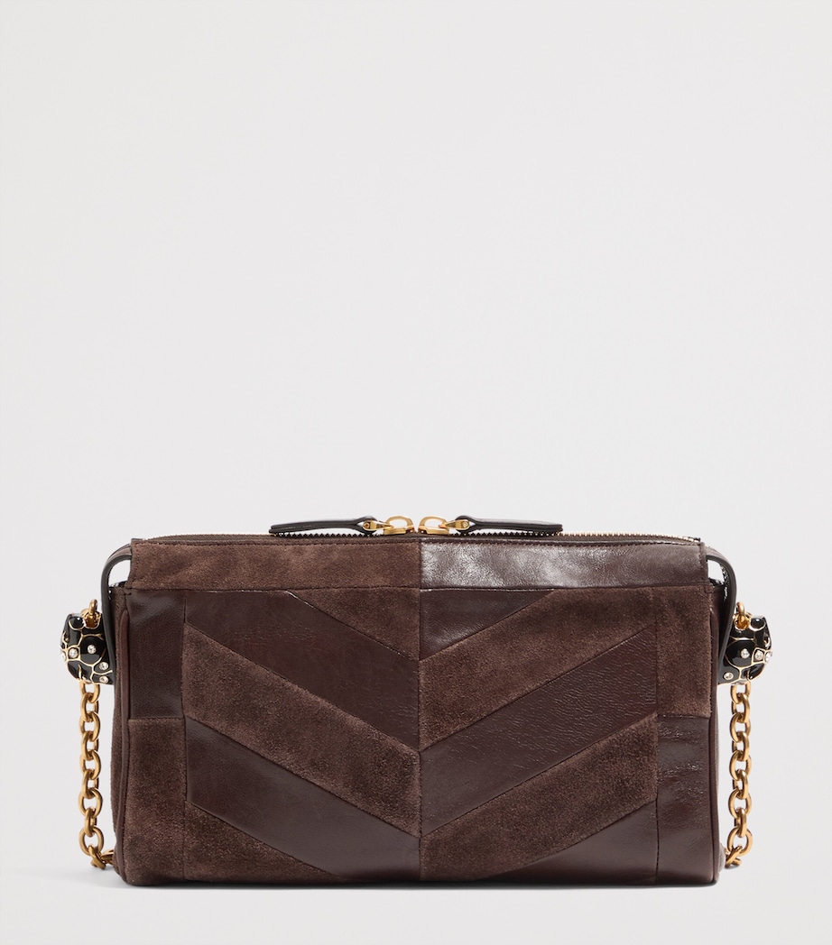 Valentino Garavani Small Leather Panthea Shoulder Bag Image 3