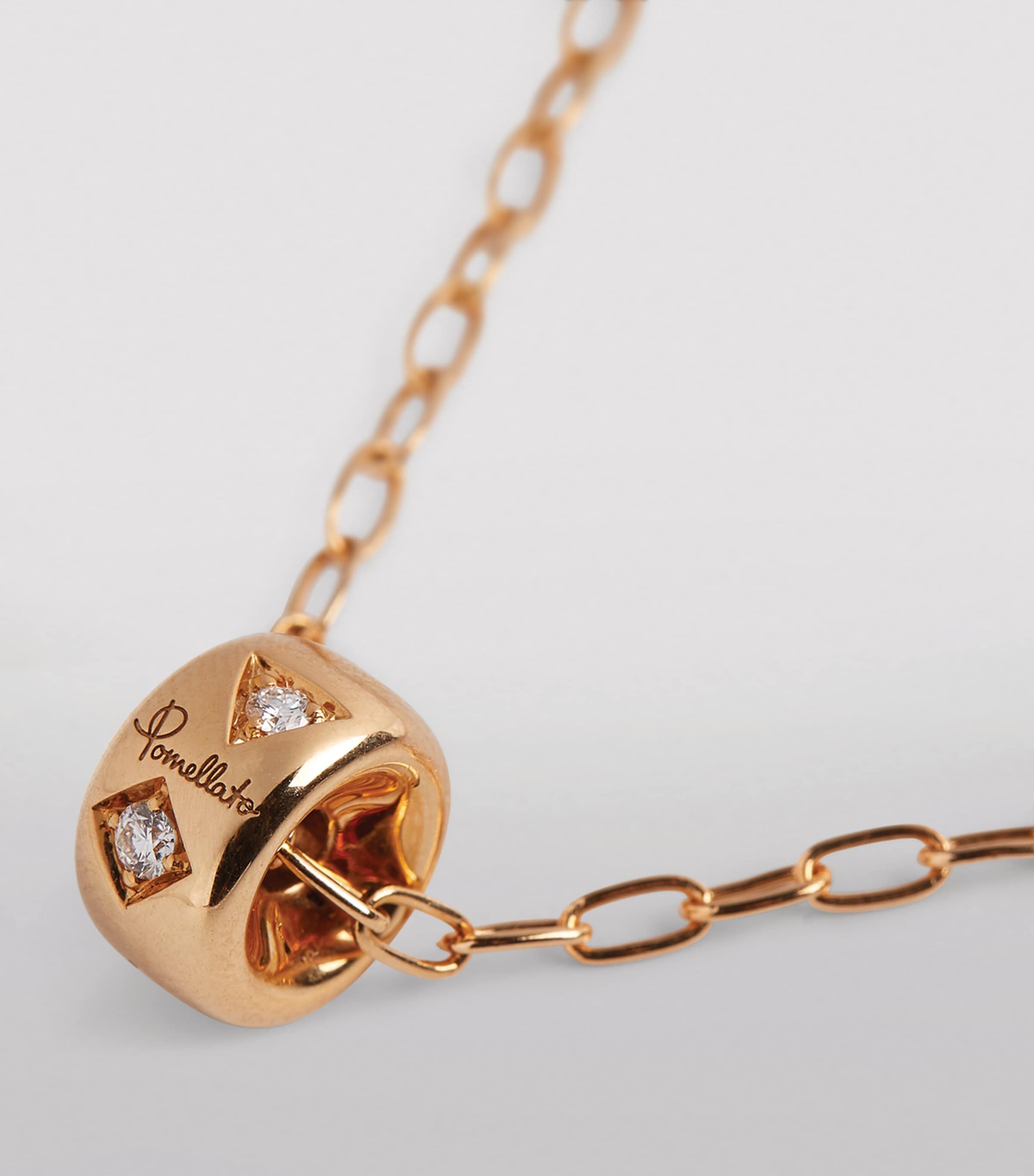 Rose Gold and Diamond Iconica Pendant Necklace DB000 Image 5