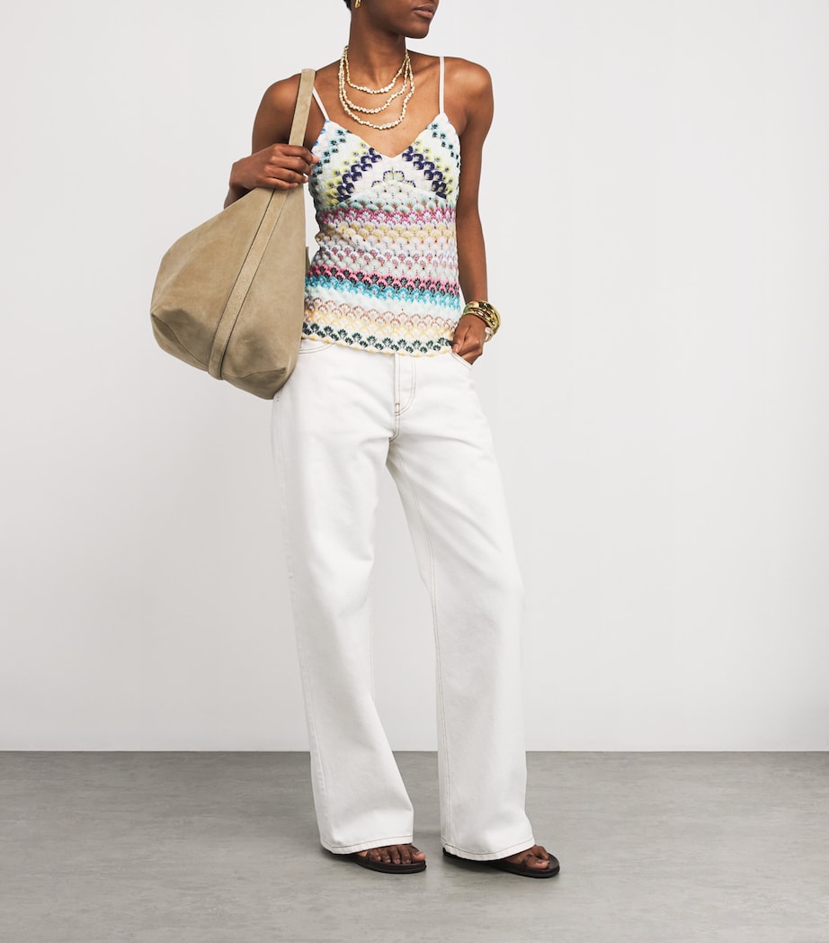Missoni Womens Geometric Jacquard Tank Top Multi Image 2