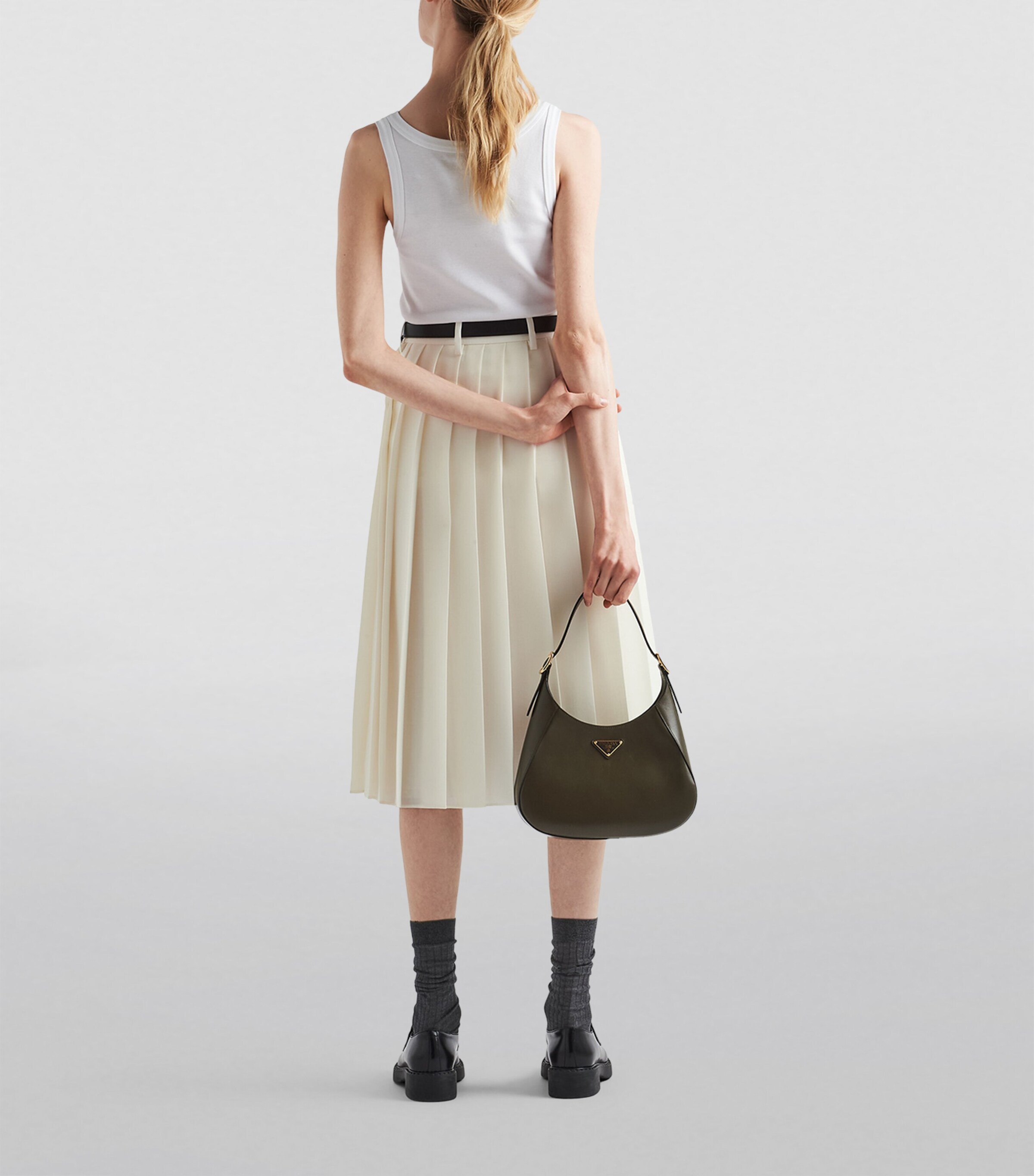 Rib-Knit Triangle Tank Top F0009 Image 4