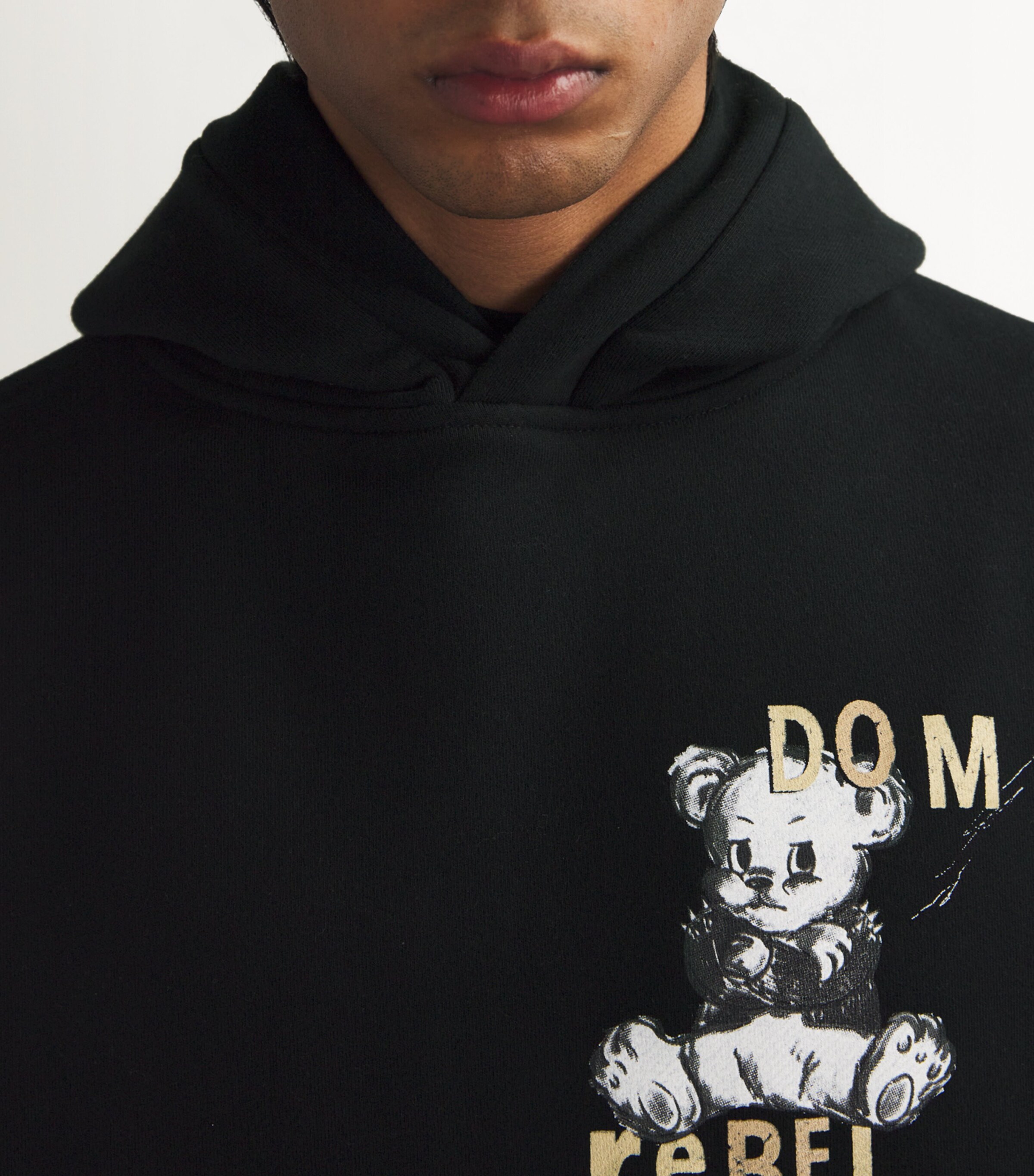 Cotton Gloomy Hoodie BLACK Image 6