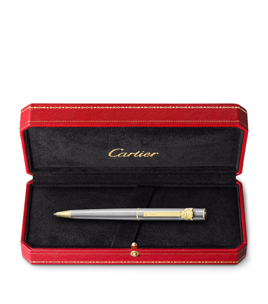 Small Panthère de Cartier Ballpoint Pen GREY Image 5