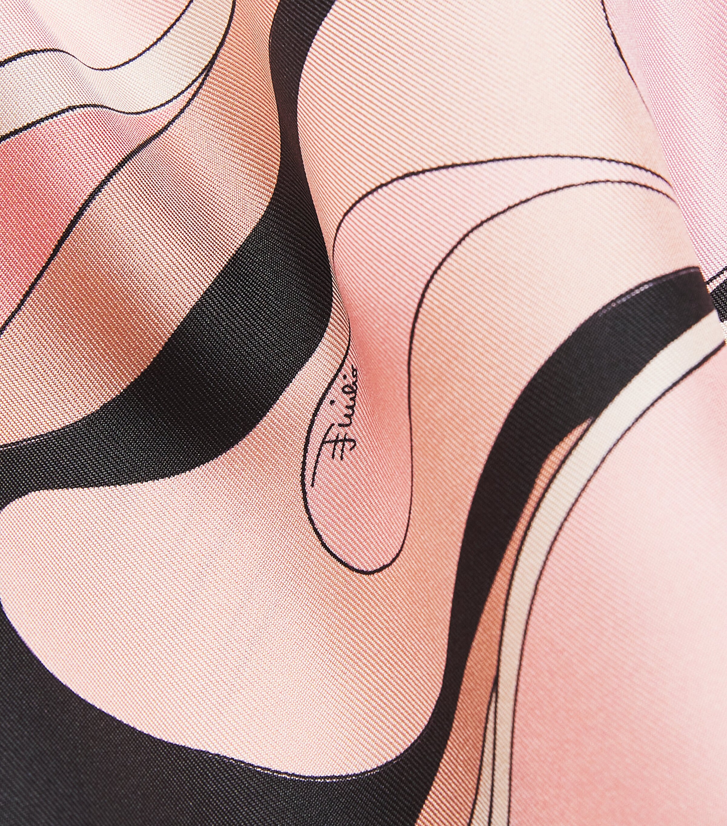 Silk Orchidee Print Maxi Kaftan 023 NUDE Image 5