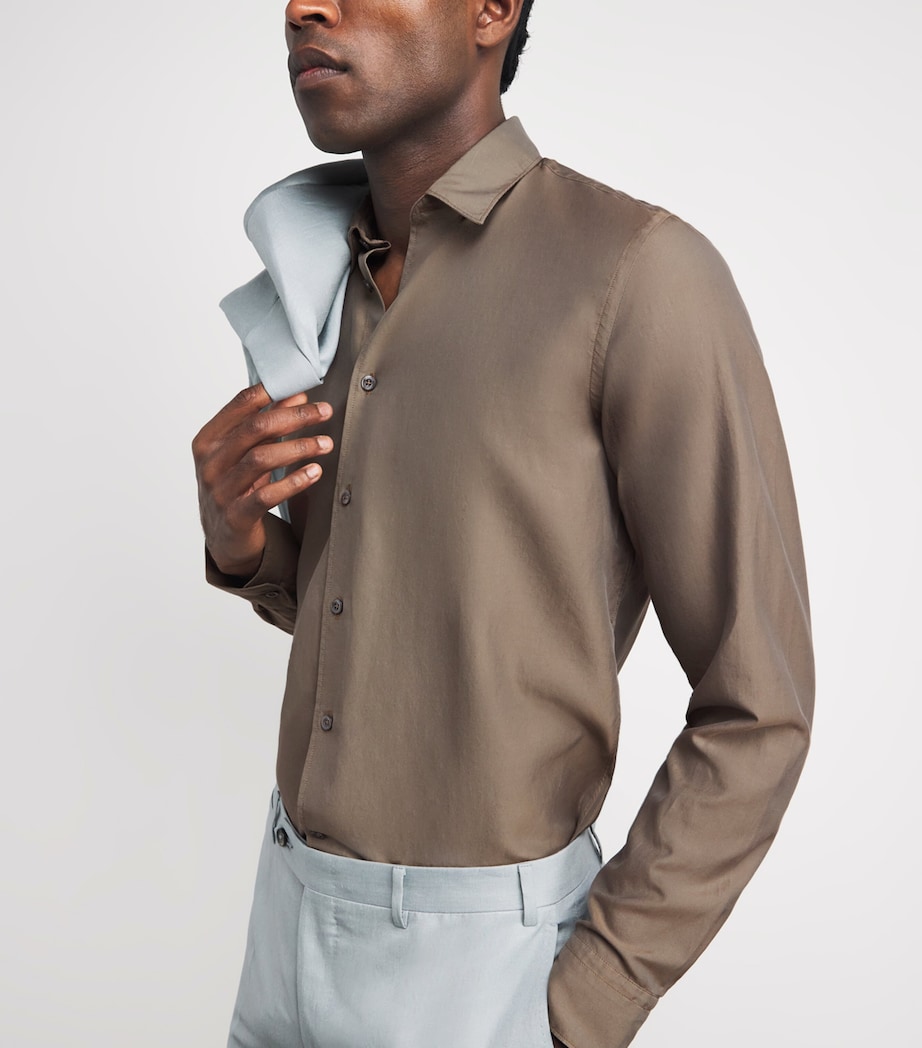 Canali Mens Cotton-Silk Shirt Image 3