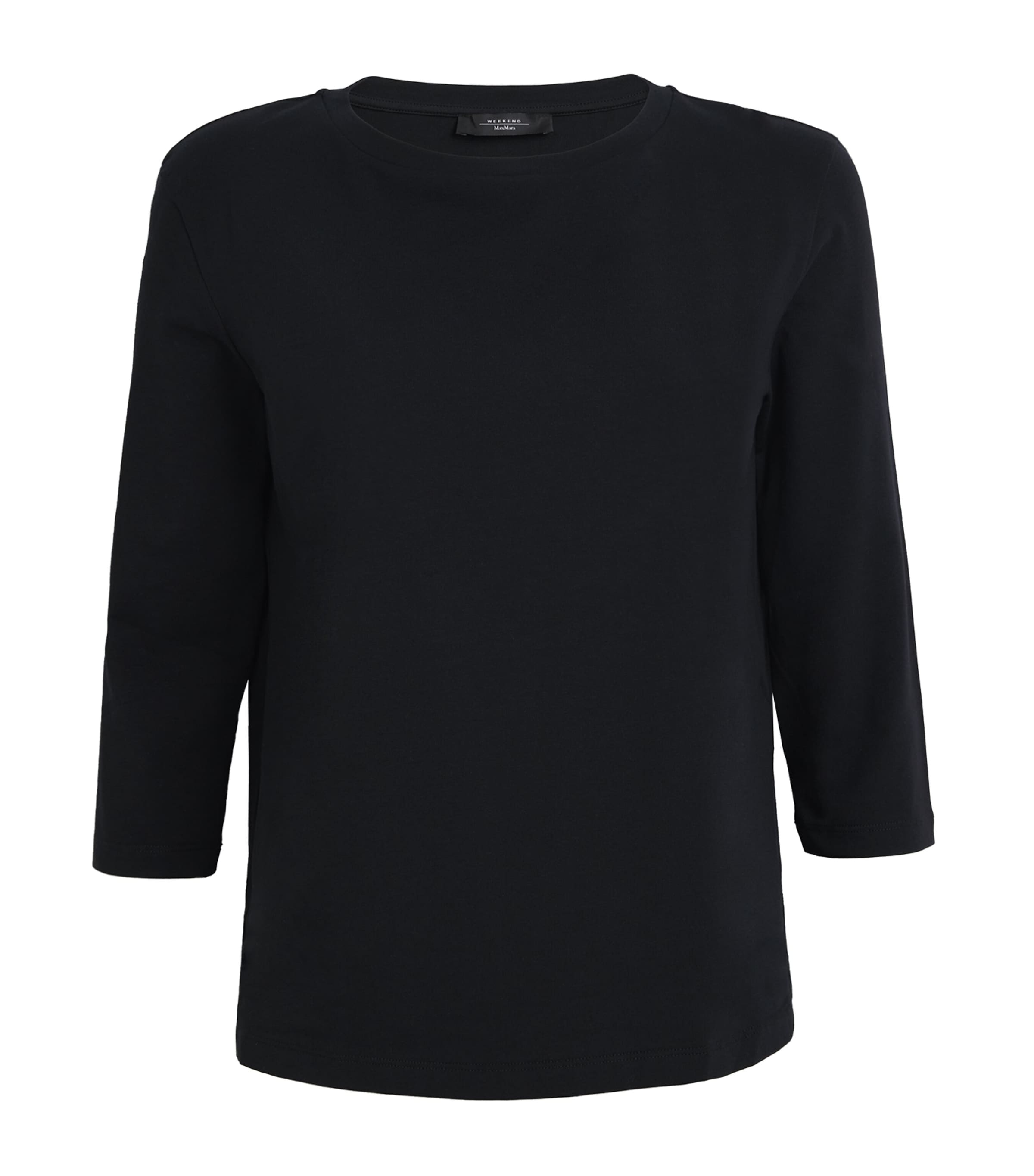 Stretch-Cotton T-Shirt BLACK Image 1