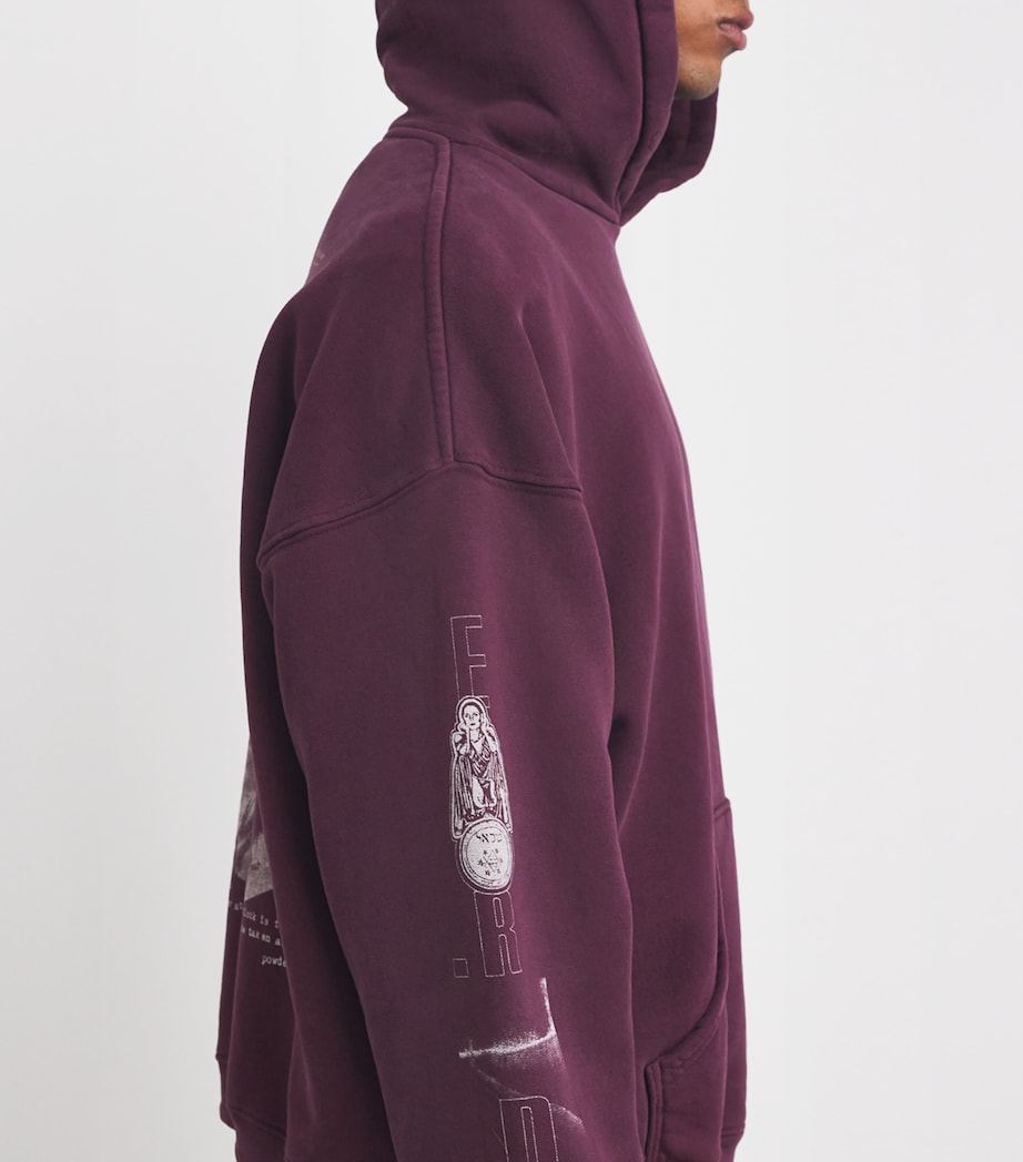 Cotton Remember Me Hoodie BURGUNDY Image 6