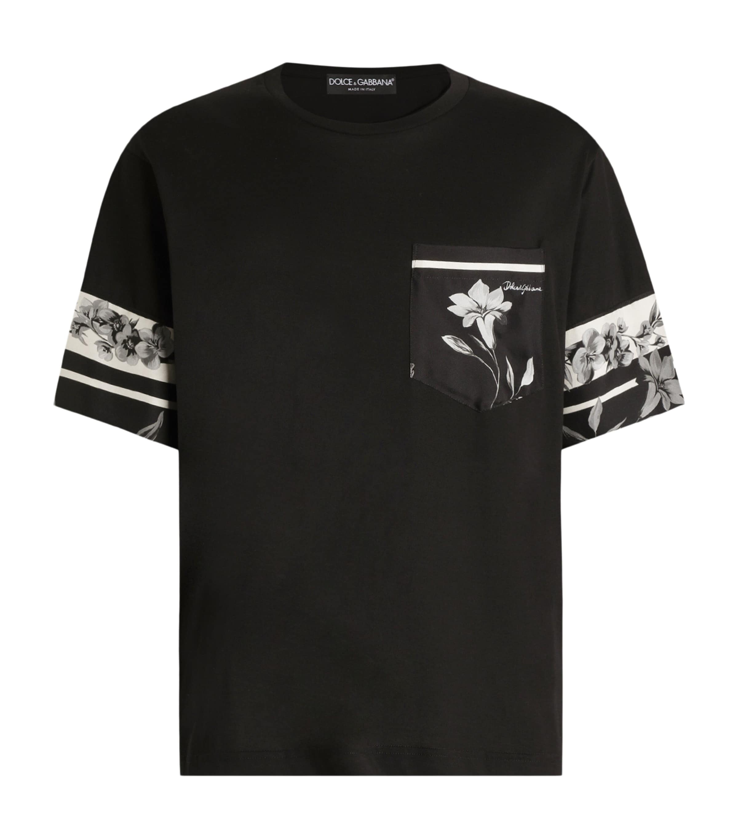 Cotton-Silk Graphic T-Shirt N0000-BLACK Image 1