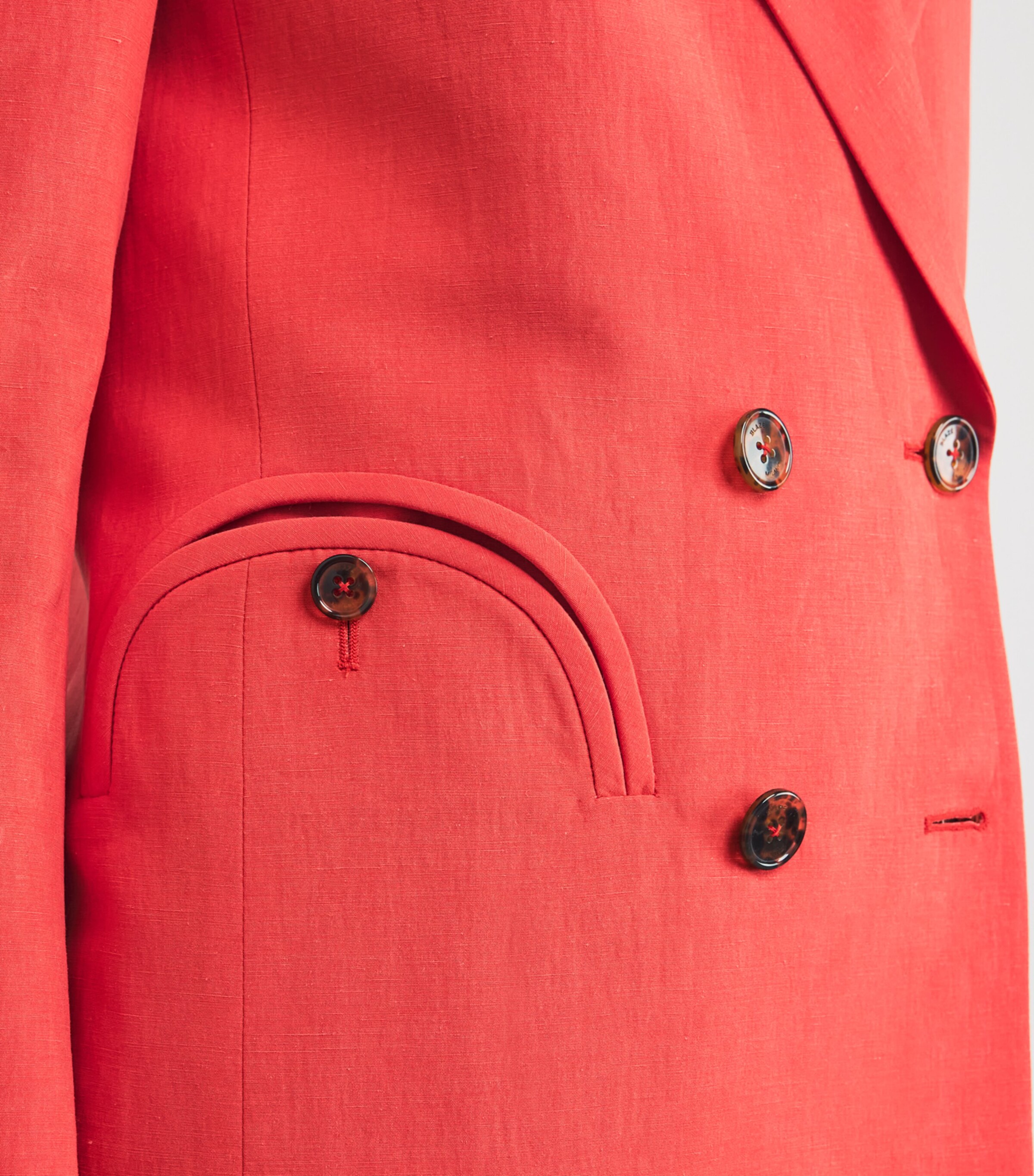 Virgin Wool Everyday Blazer R006 CORAL Image 6