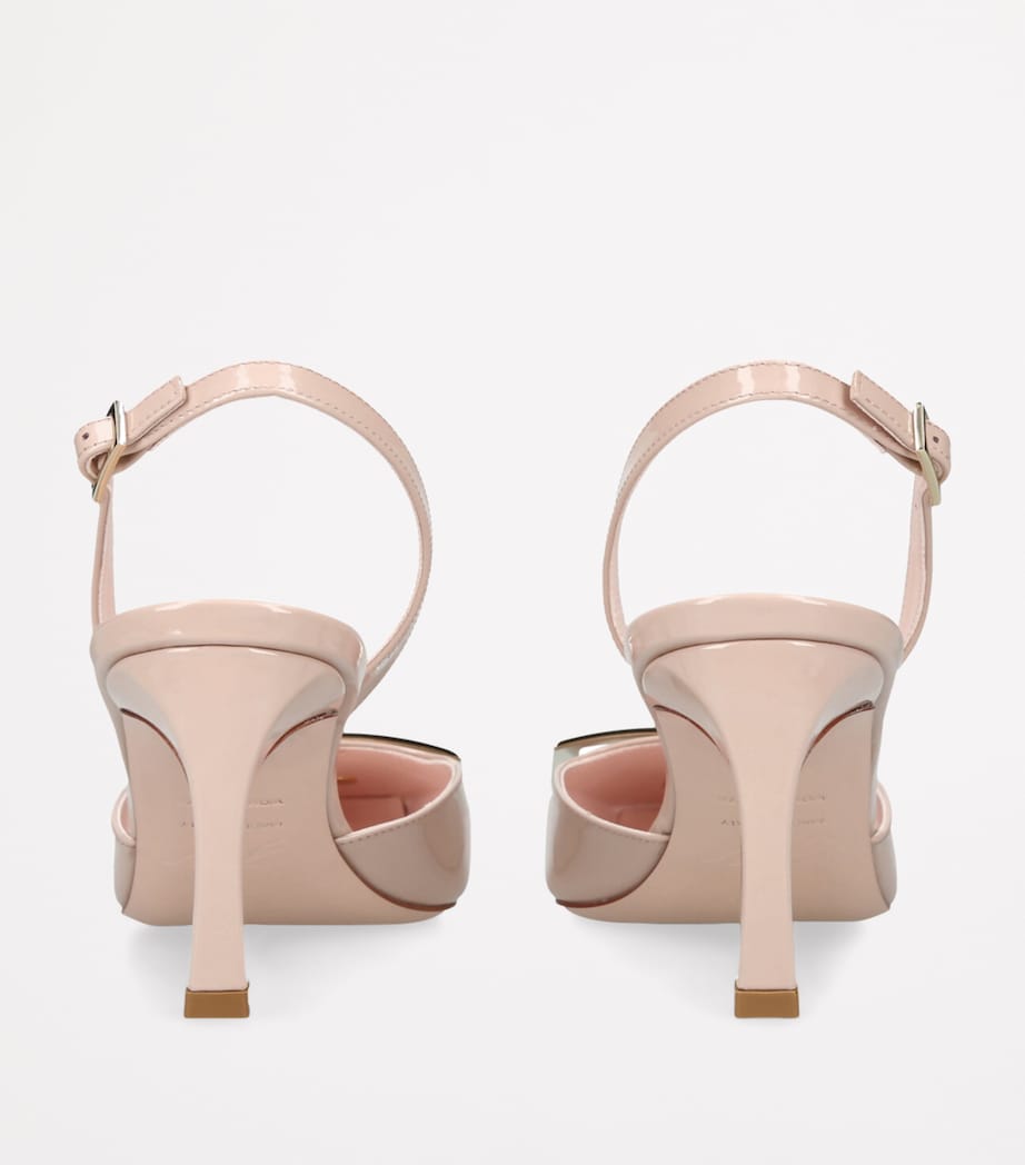 Leather Trompette Slingback Pumps 70 BLUSH Image 2