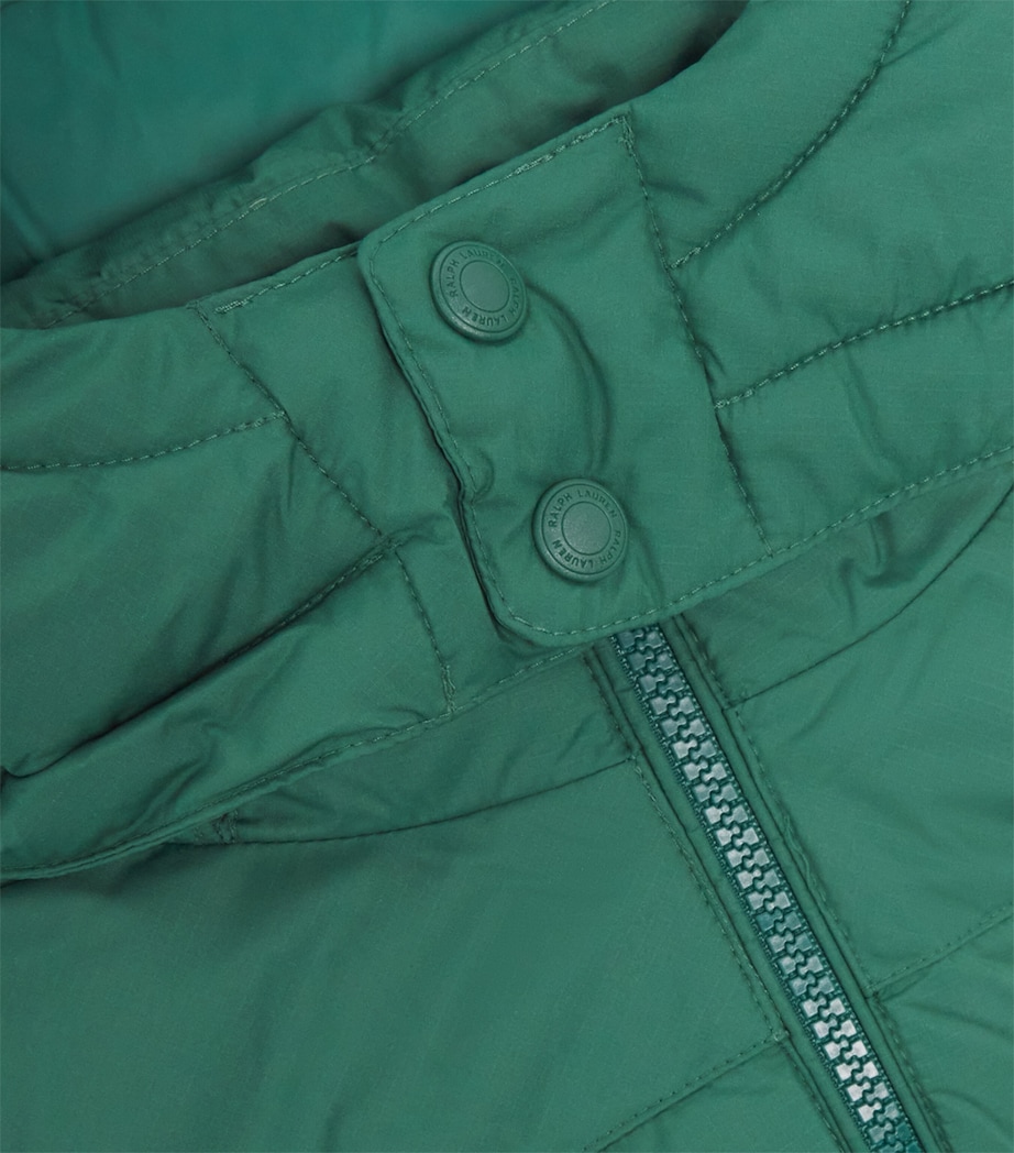 Water-Repellent Down Puffer Jacket (2-7 Years) GREEN Image 3