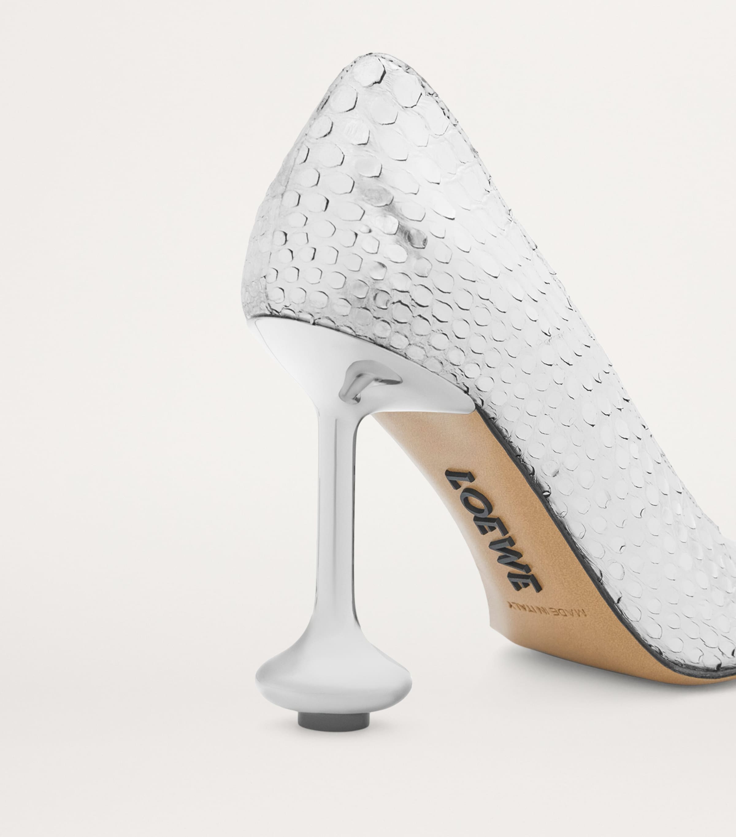 LOEWE Python Leather Toy Pumps 90 | Harrods US