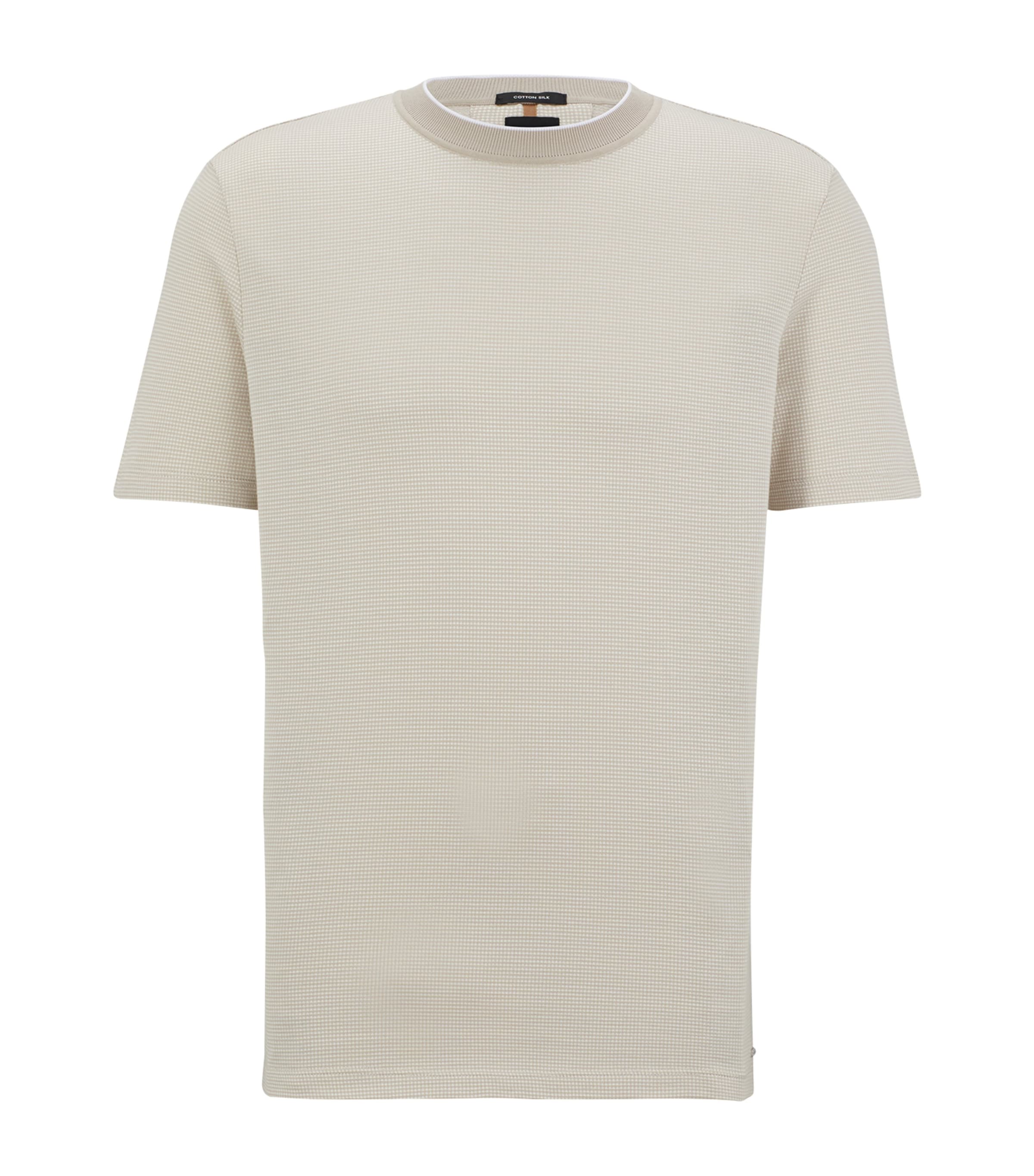 HUGO BOSS COTTON-SILK T-SHIRT 
