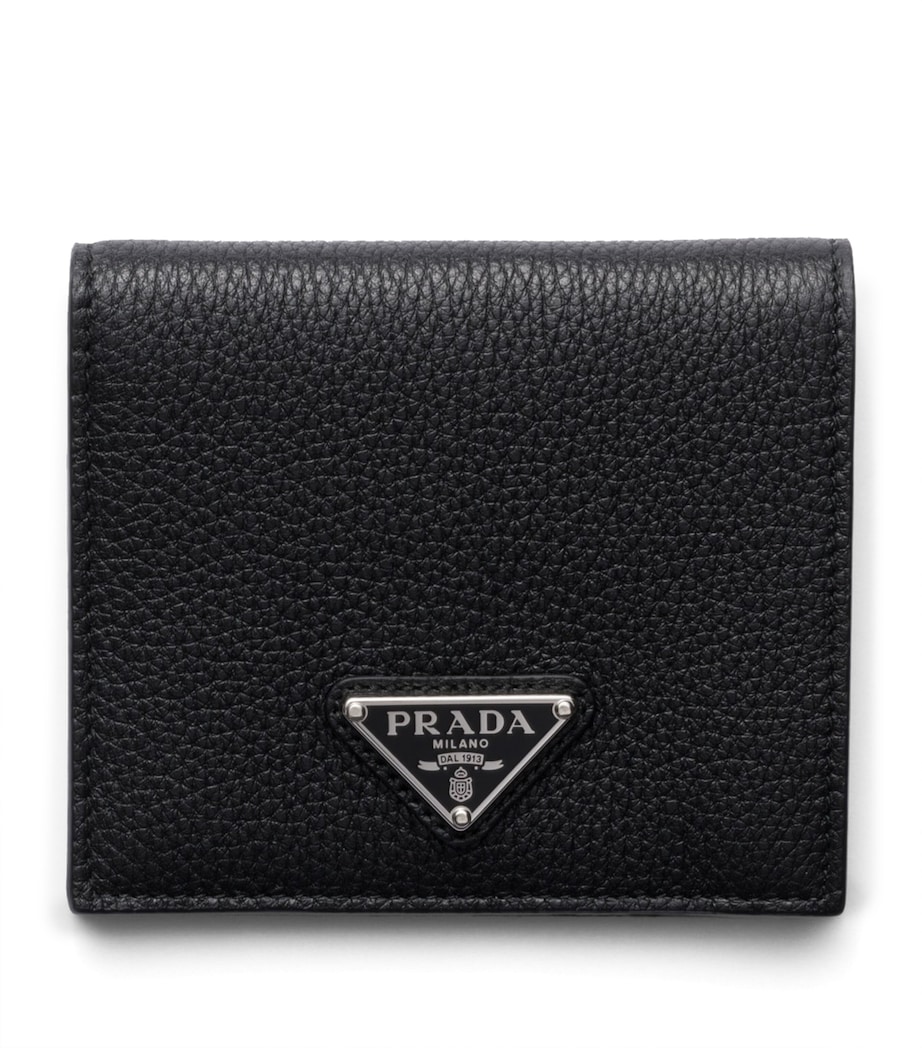 Grained Leather Triangle Wallet F0002 Image 1