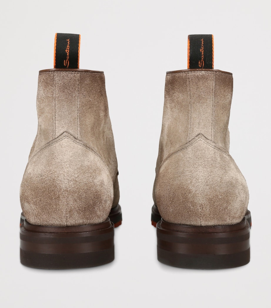 Suede Lace-Up Colin Boots BEIGE Image 2