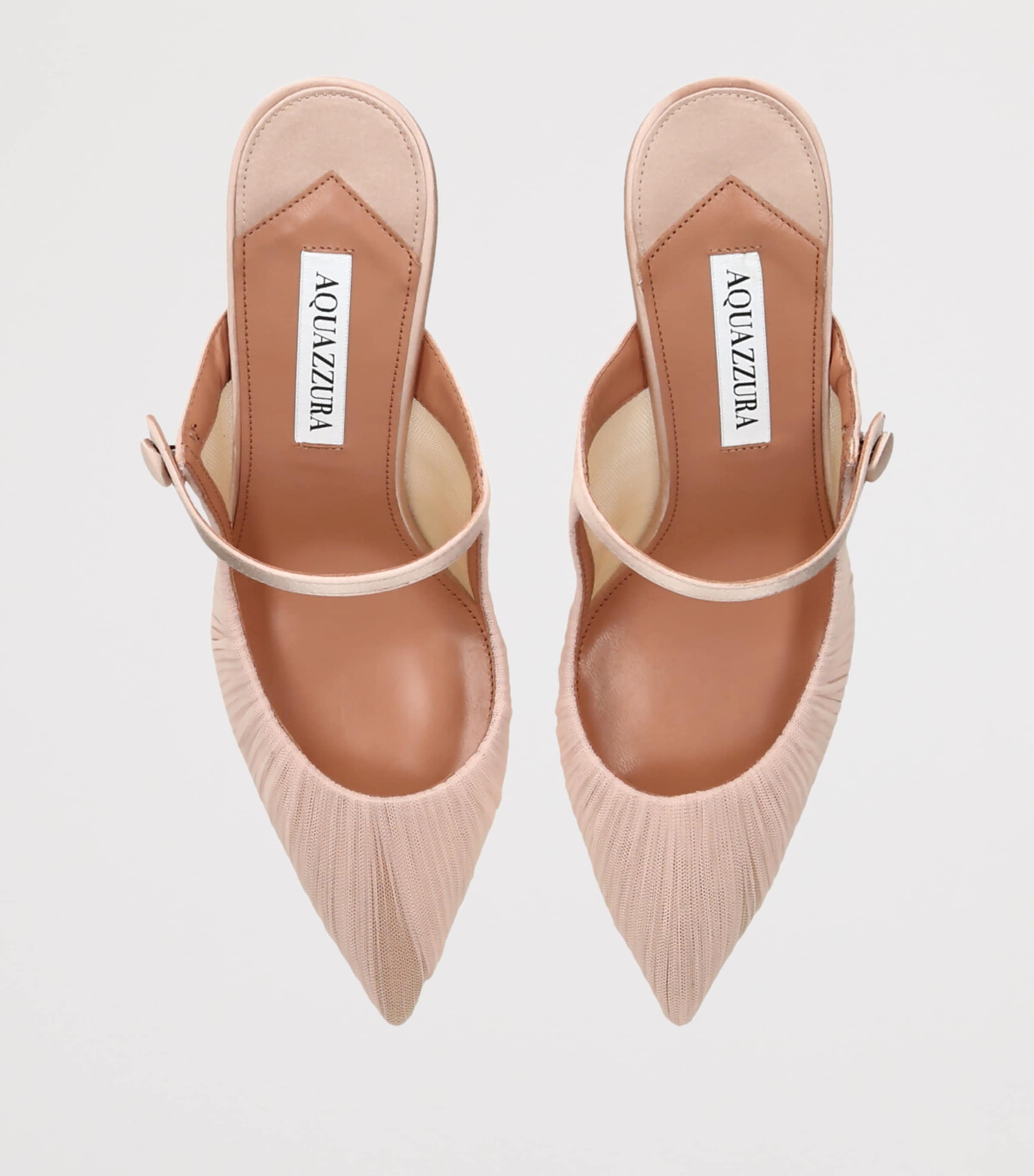 Tulle Voile Mules 75 PALE PINK Image 4