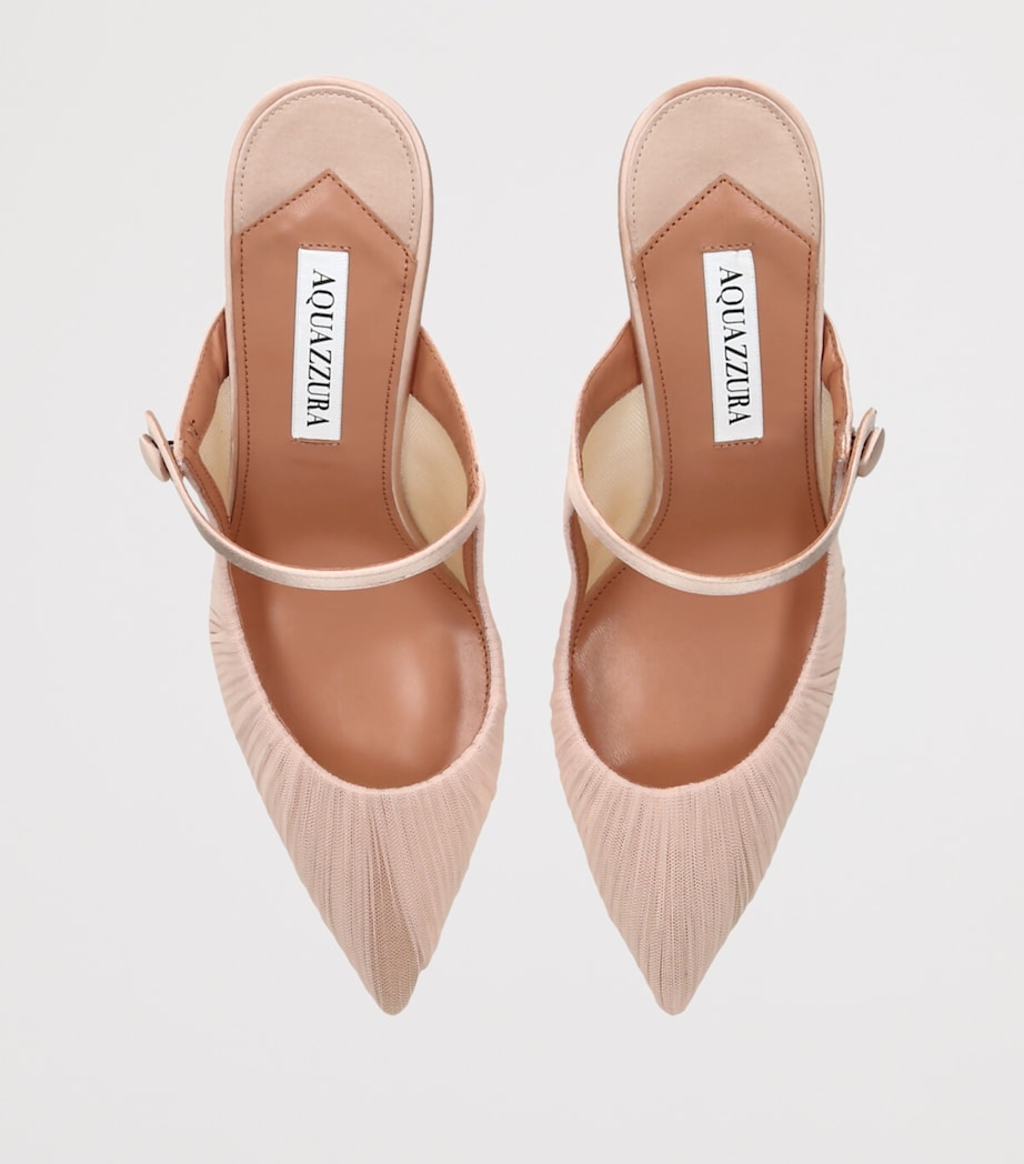 Tulle Voile Mules 75 PALE PINK Image 4