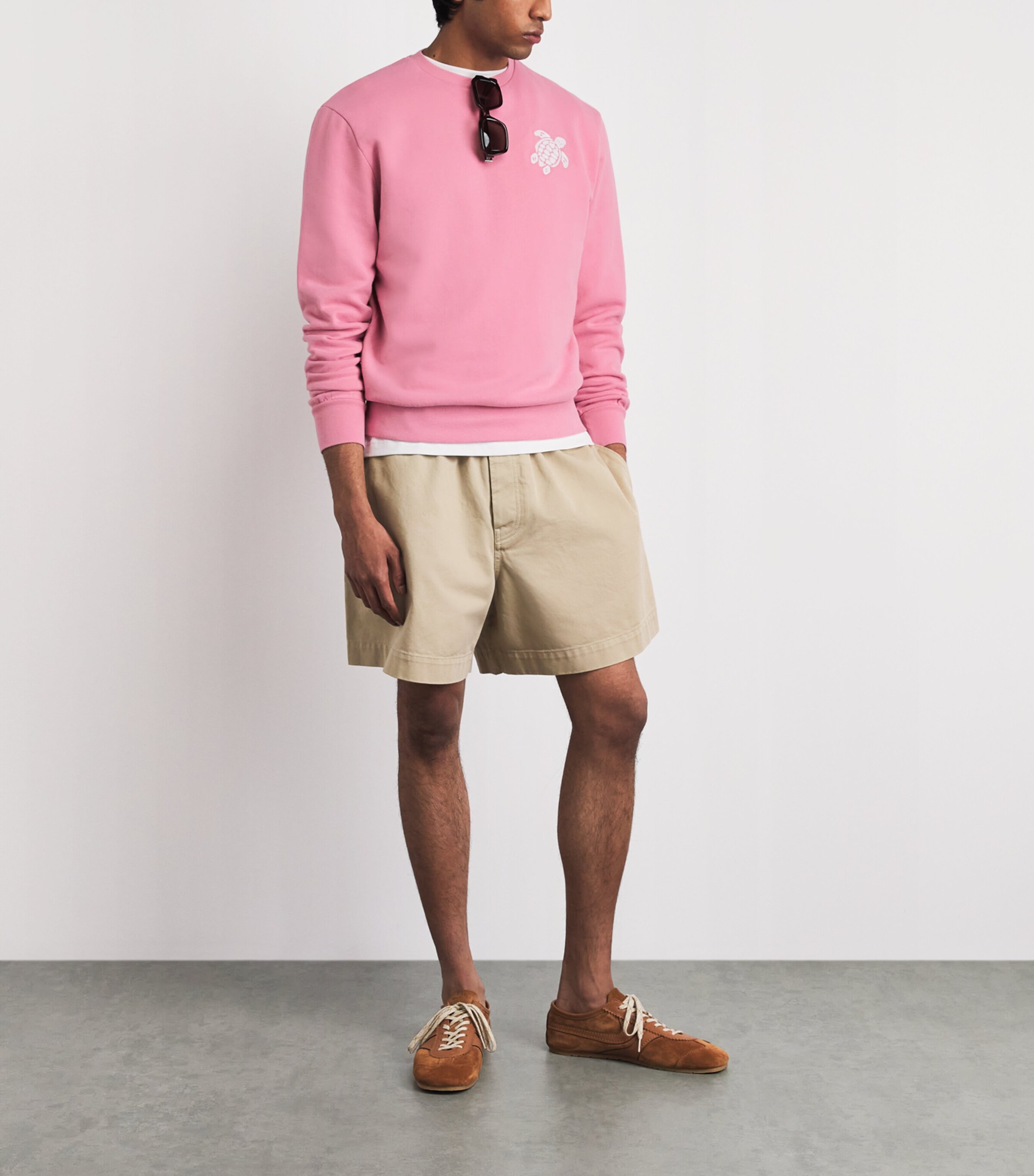Vilebrequin Mens Embroidered Jorasses Sweatshirt Boudoir Image 2