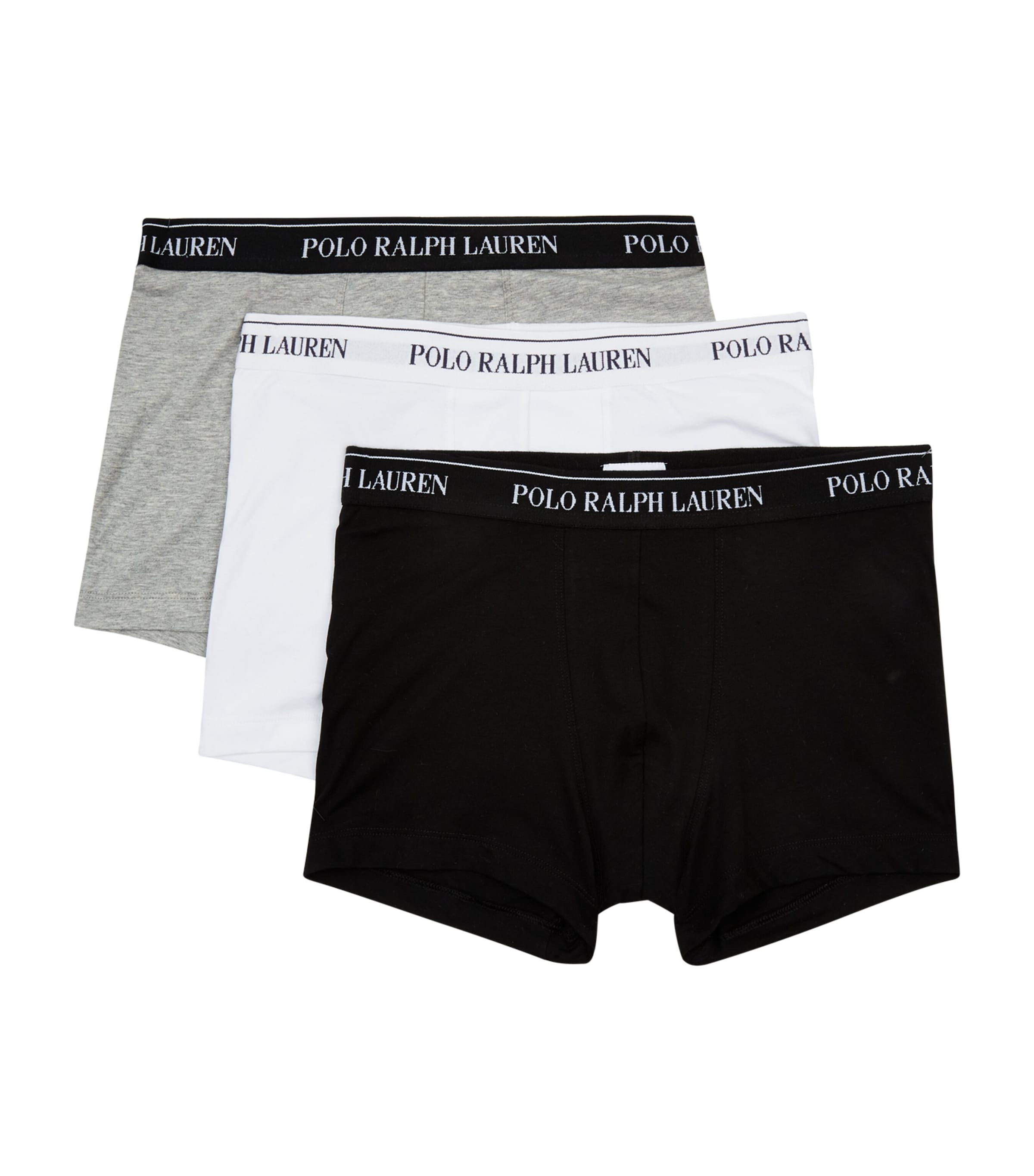 Polo Ralph Lauren Mens Classic Logo Trunks (3-Pack) White Image 1