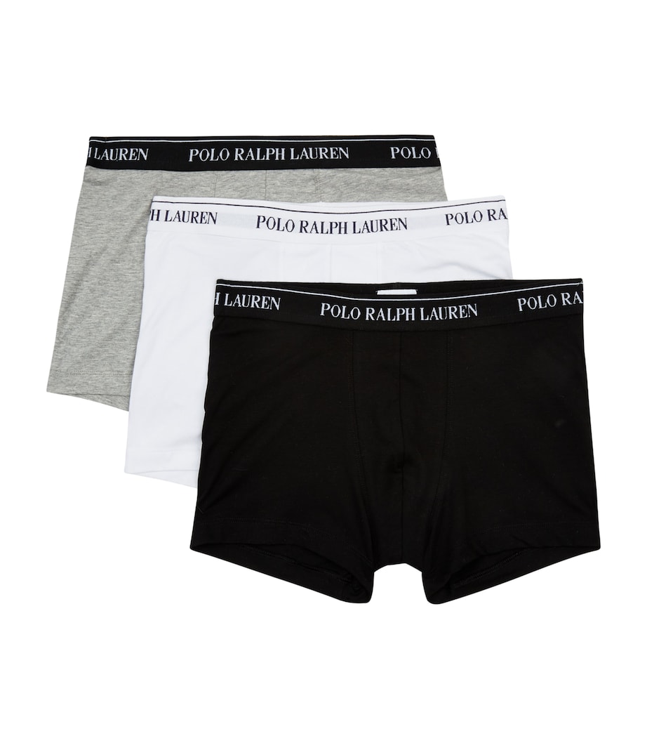 Polo Ralph Lauren Mens Classic Logo Trunks (3-Pack) White Image 1