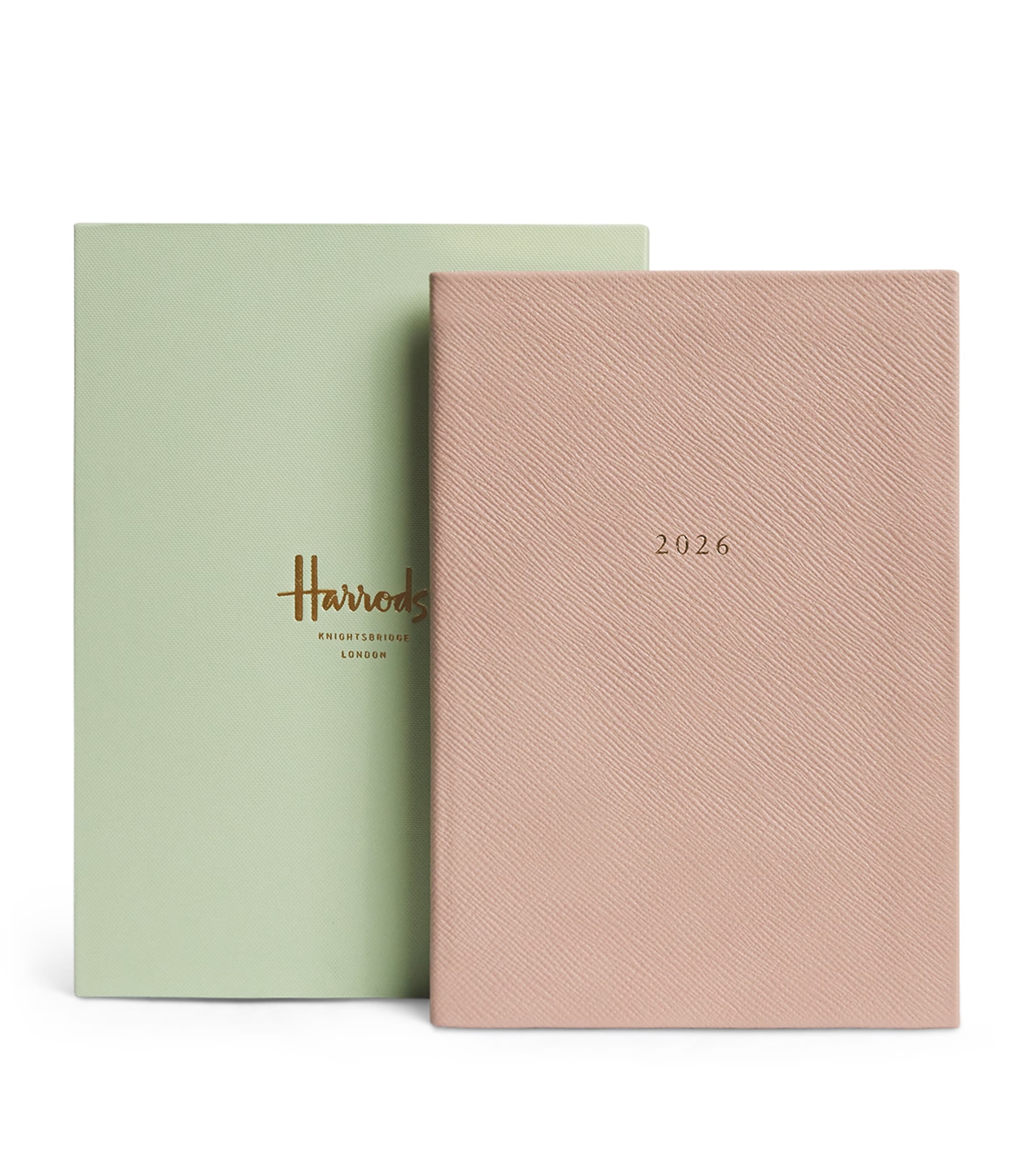 Harrods Leather A5 Diary 2026 In Green