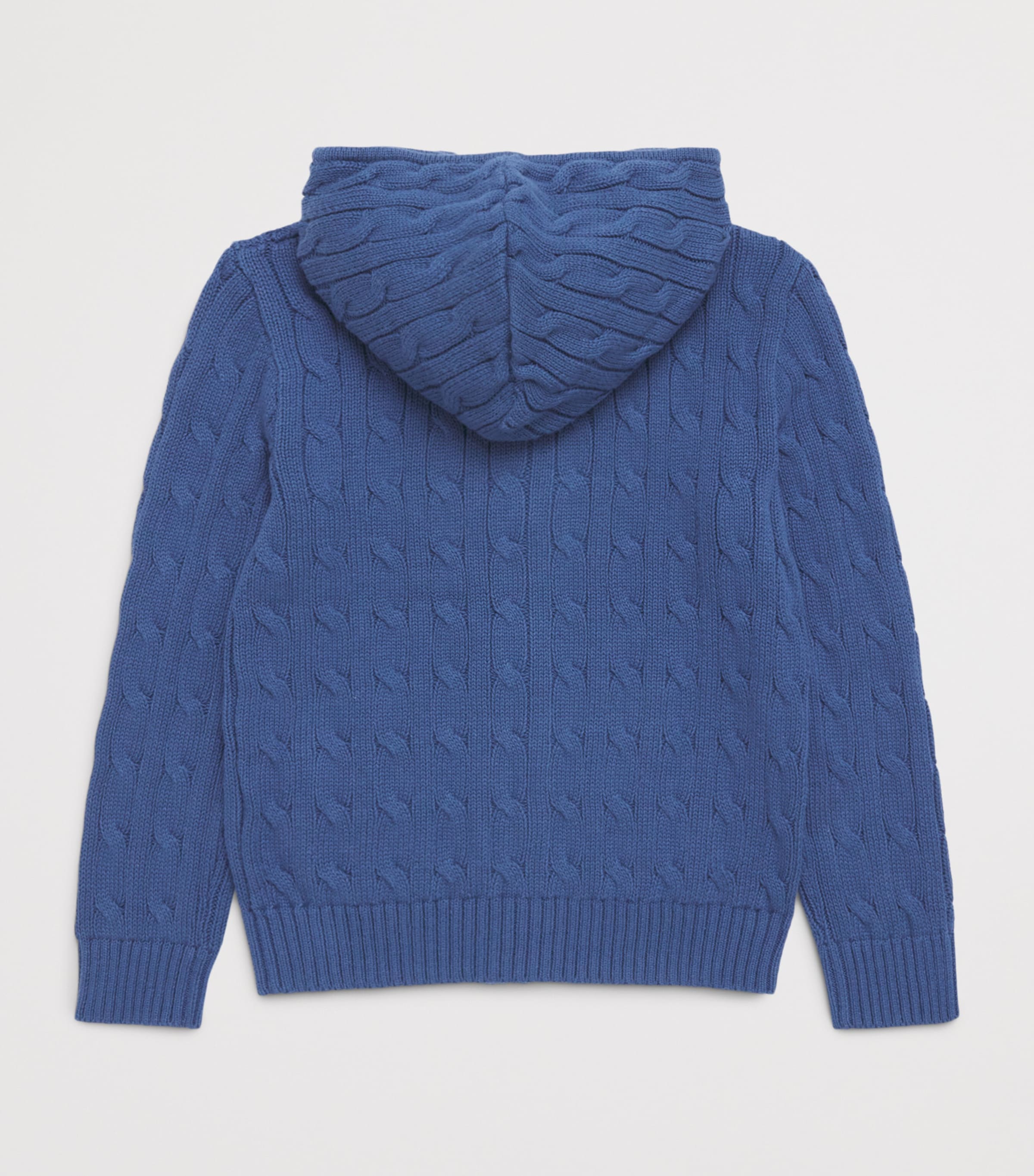 Ralph Lauren Kids Cotton Cable-Knit Hoodie (2-7 Years) Old Image 2