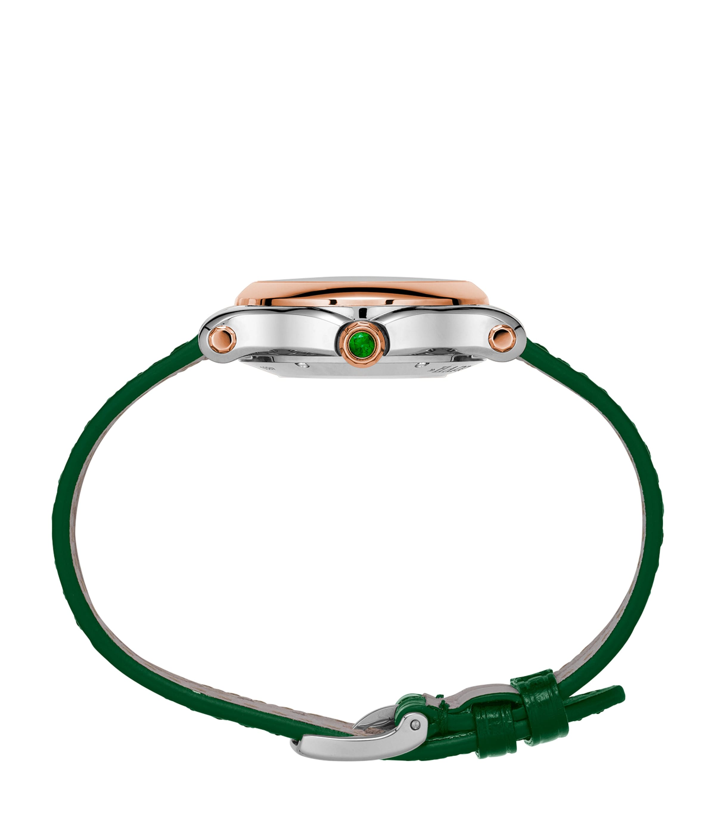 Rose Gold, Steel and Diamond Happy Sport  Watch 30mm ROSE GOLD/STAINLESS Image 3