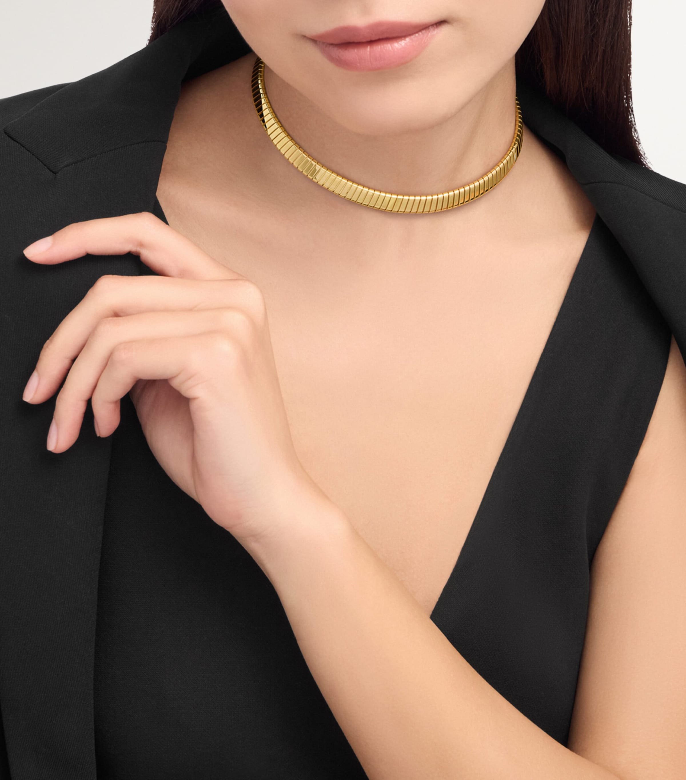 Yellow Gold Tubogas Necklace YELLOW GOLD Image 3