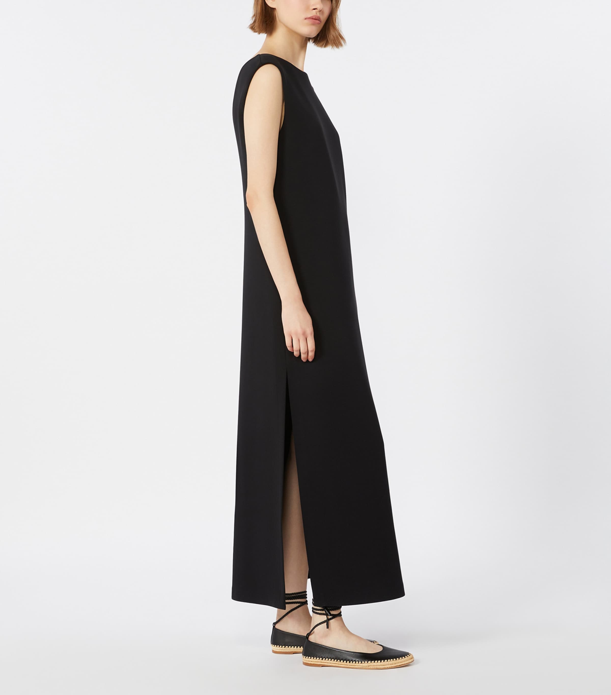 Max Mara Womens Cotton-Blend Jersey Maxi Dress Black Image 2