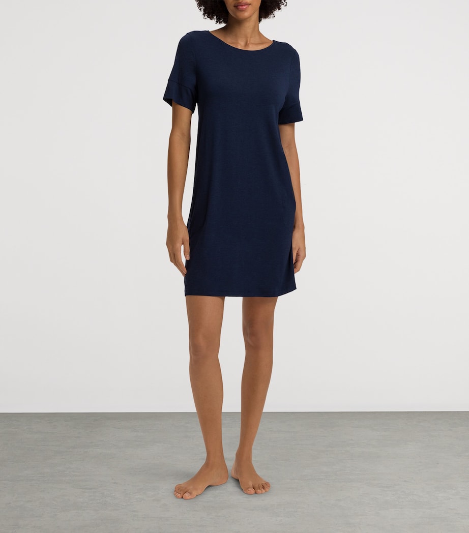 Short-Sleeve Nightdress DEEP NAVY Image 5