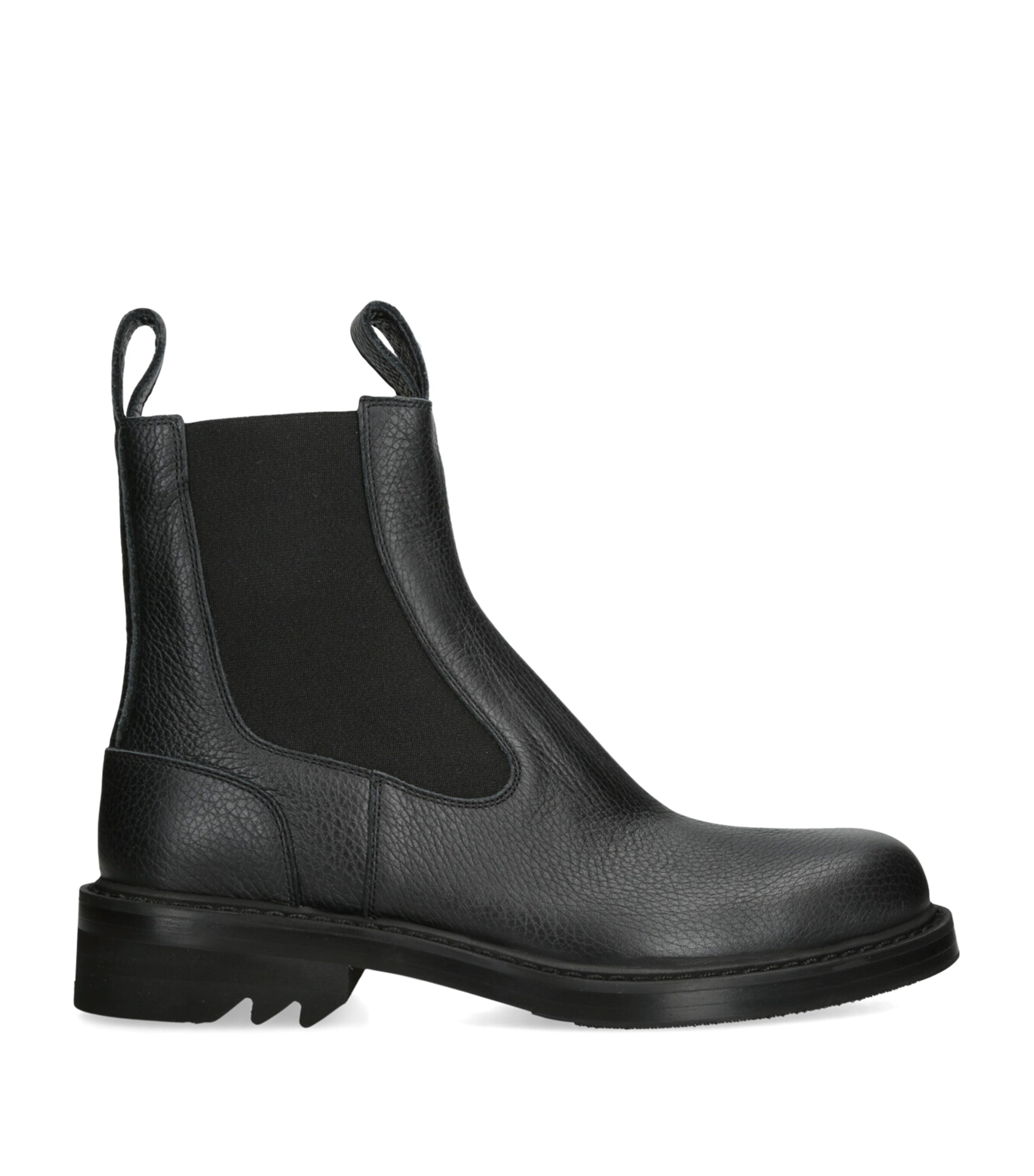 DRIES VAN NOTEN Leather Ankle Boots Black Image 1