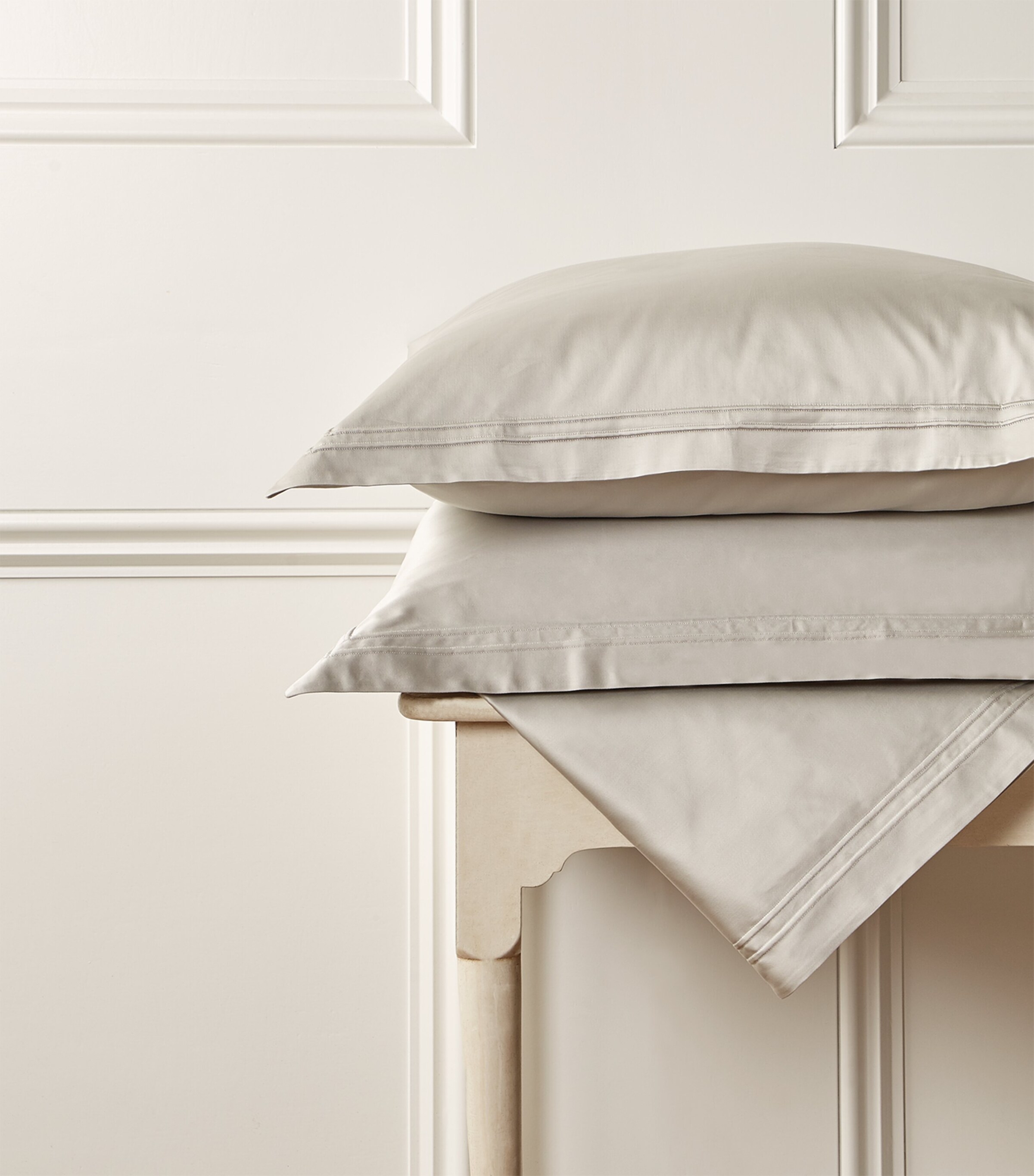 Harrods of London Richmond Double Duvet Cover Set (200cm x 200cm) Mist Image 6
