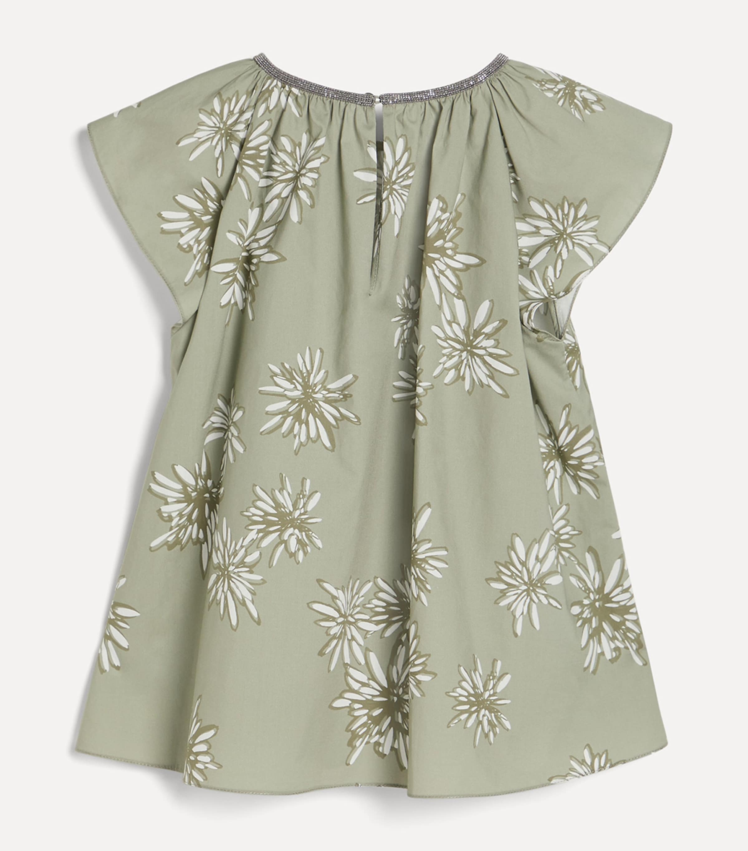 Brunello Cucinelli Kids Cotton Floral Blouse (4-6 Years) Image 2