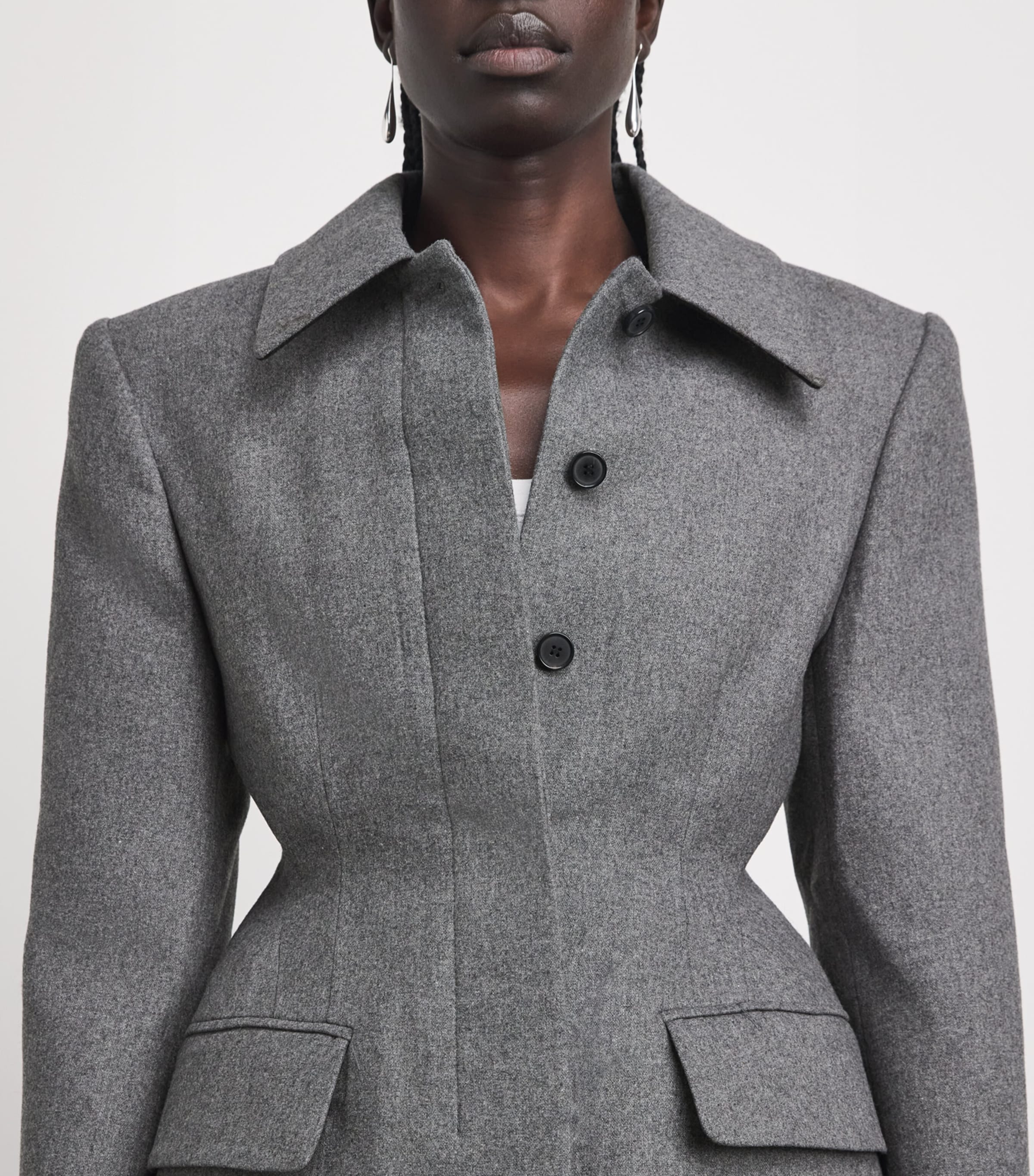Source Unknown Womens Wool-Blend Hourglass Terzo Blazer Ch Image 3
