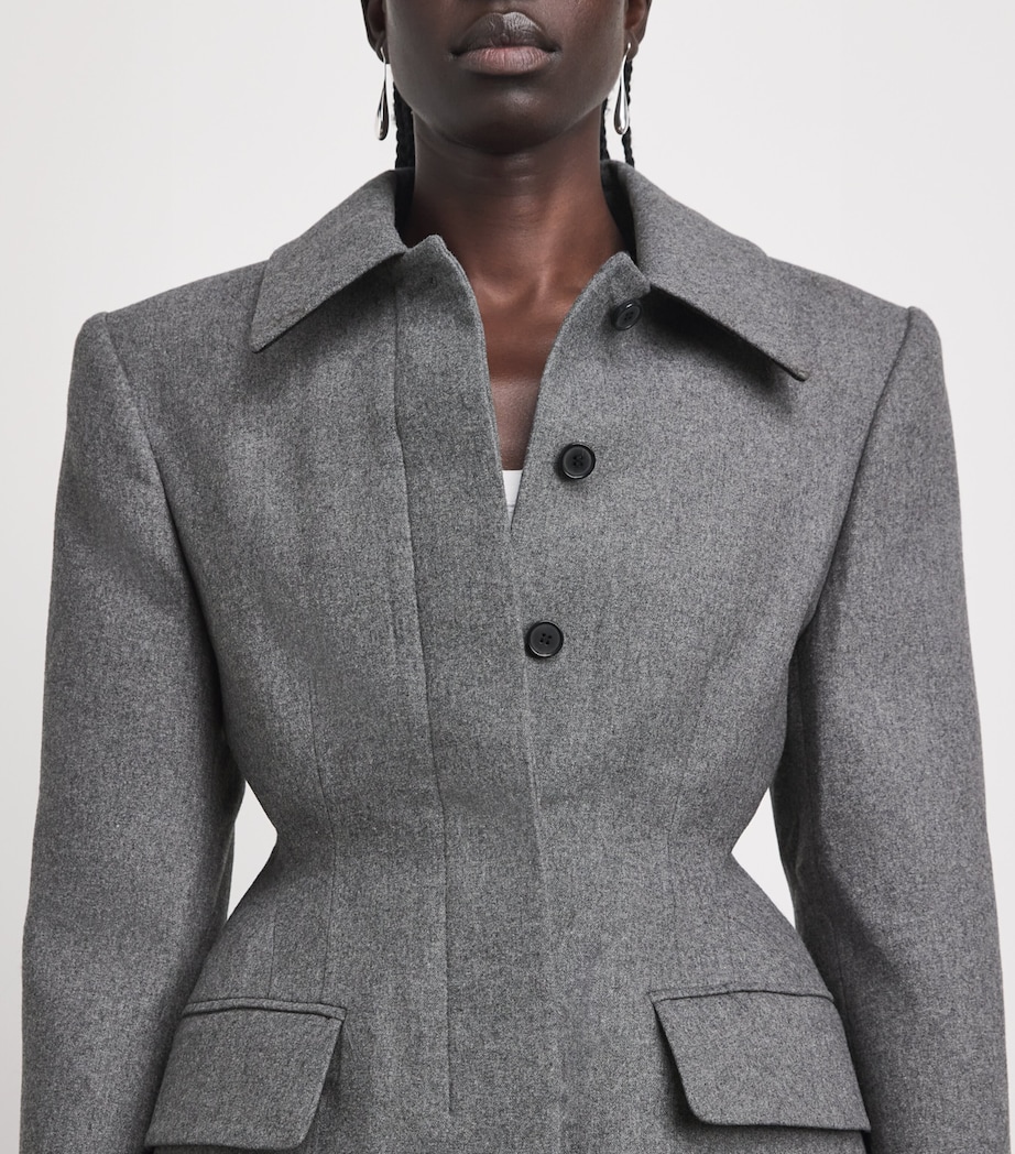 Source Unknown Womens Wool-Blend Hourglass Terzo Blazer Ch Image 3