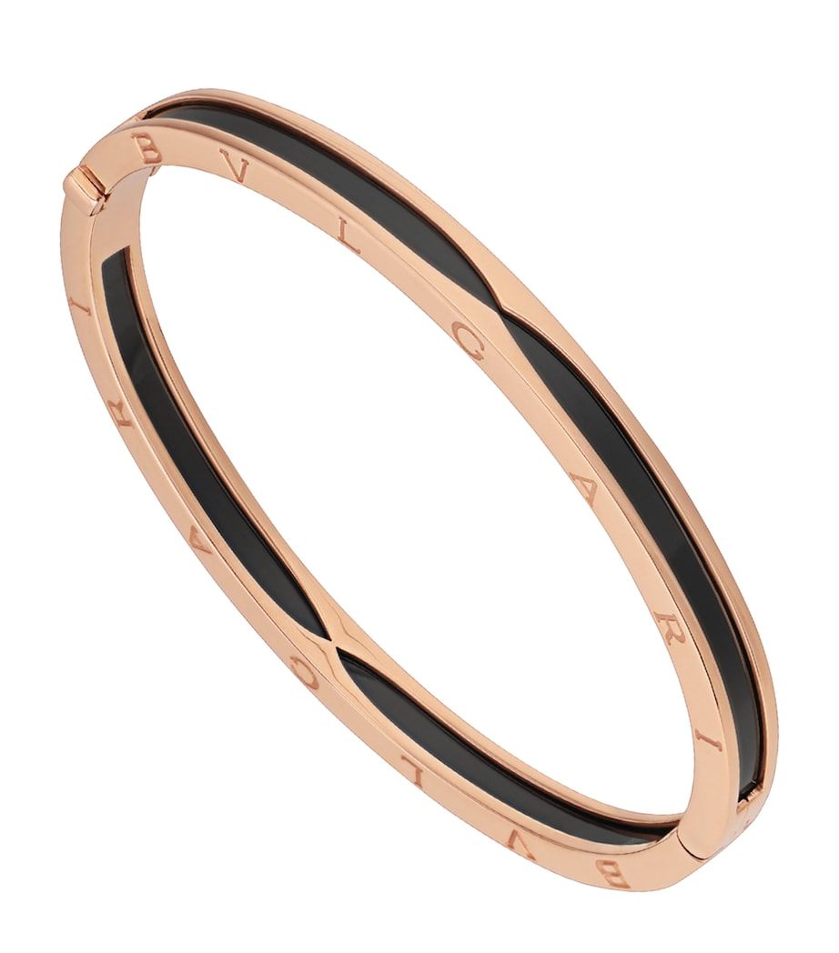 Bvlgari Rose Gold And Ceramic B.Zero1 Bangle Pink Gold Image 1
