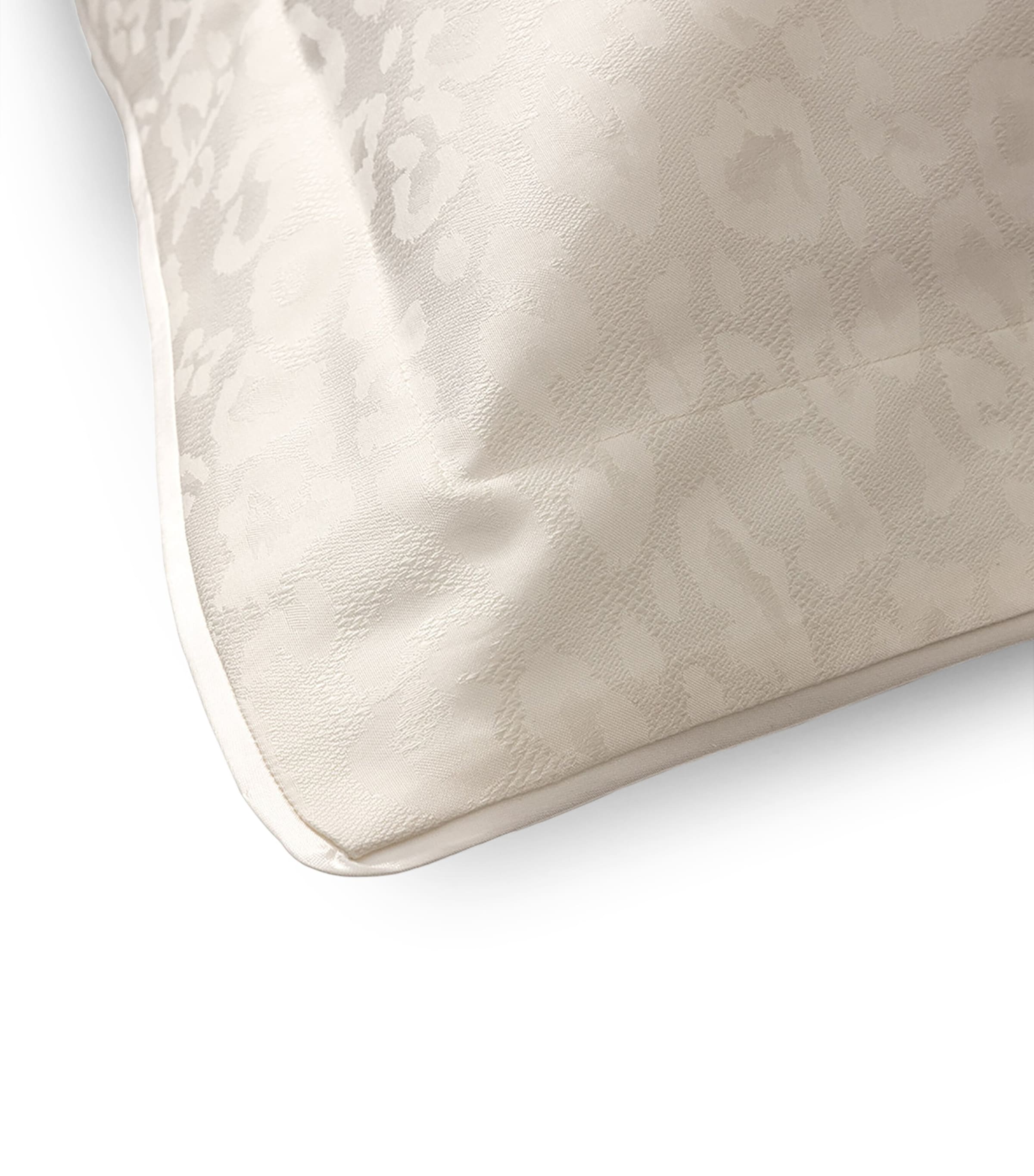 Leopard Square Oxford Pillowcase (65cm x 65cm) MILK Image 4