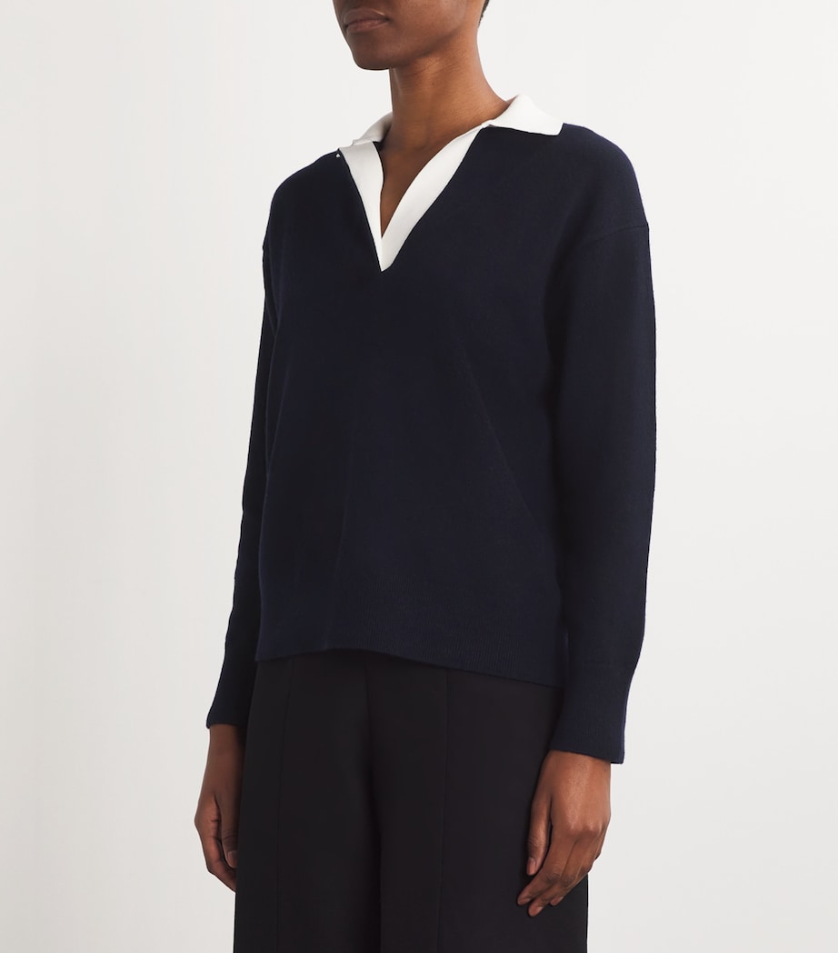 Cotton Polo Shirt 967COW CSTL/OFFWHT Image 3