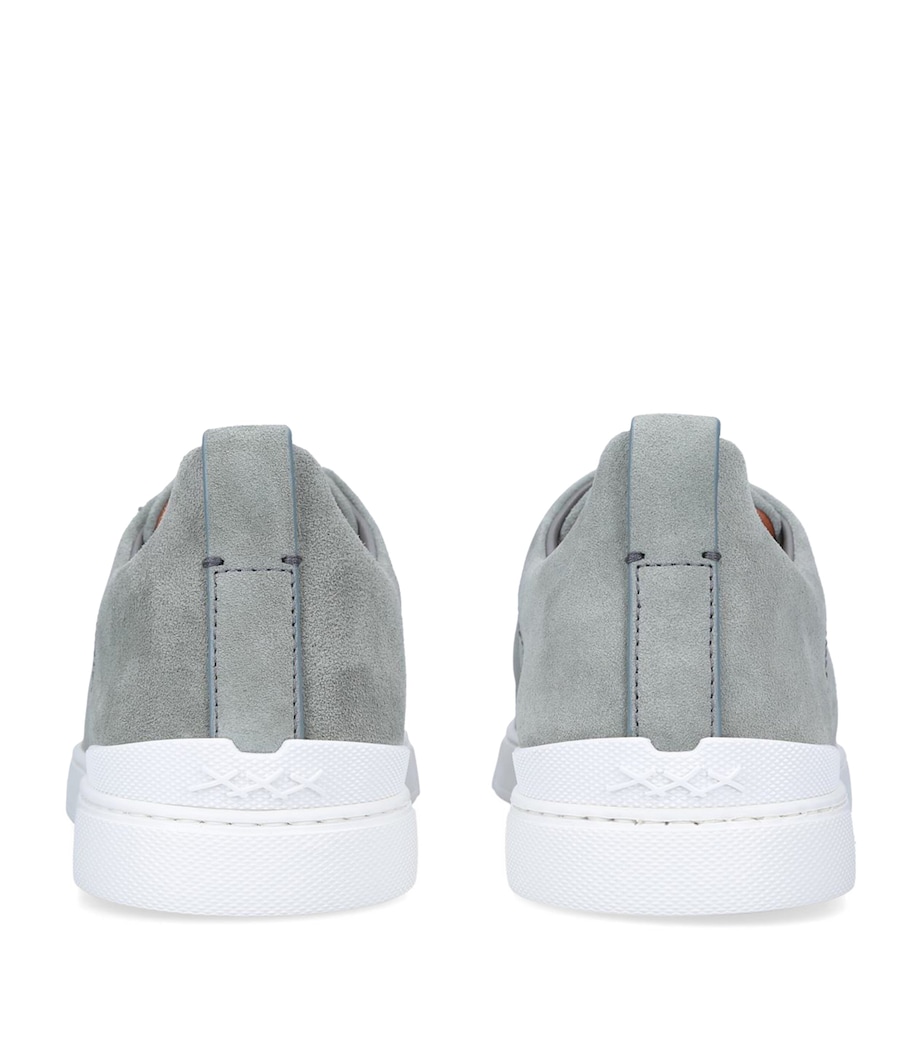 Suede Triple Stitch Sneakers GREY MID Image 2