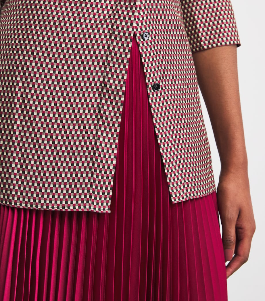 Ade Knit Weave Plissé Skirt RUBY Image 6