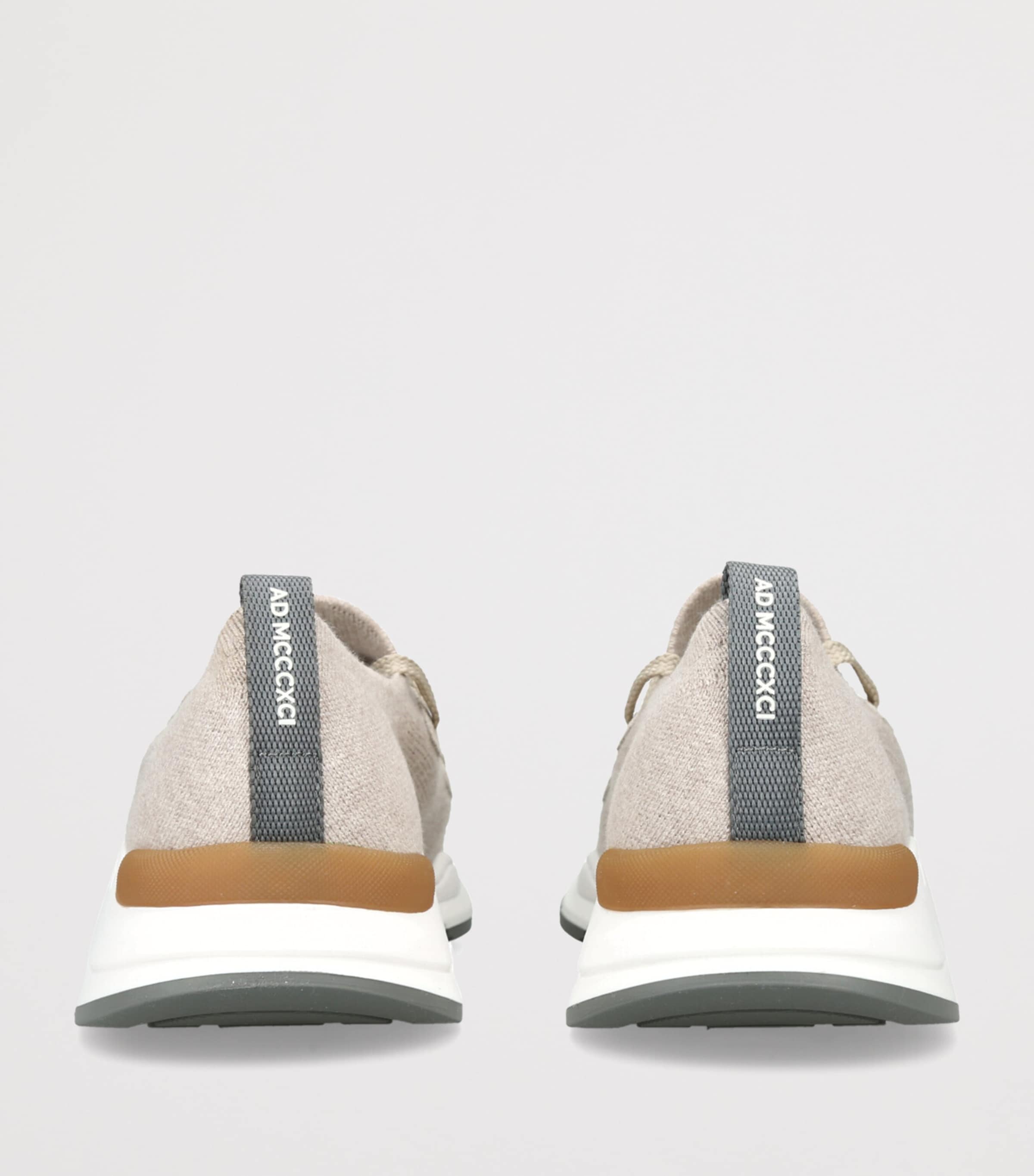 Brunello Cucinelli Cotton Knitted Runner Sneakers Beige Image 2