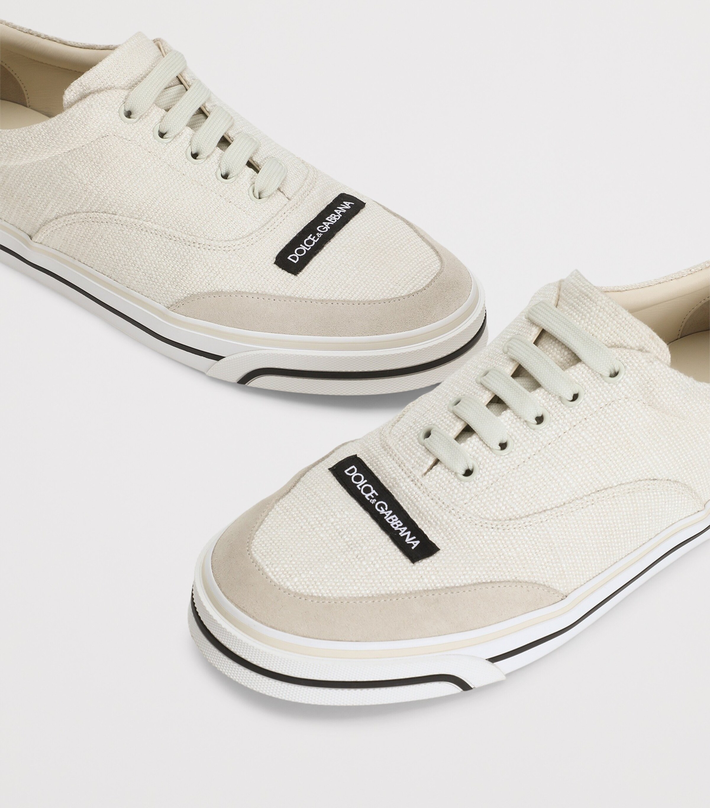 Dolce&Gabbana Canvas Sailing Sneakers Bianco/gesso Image 4