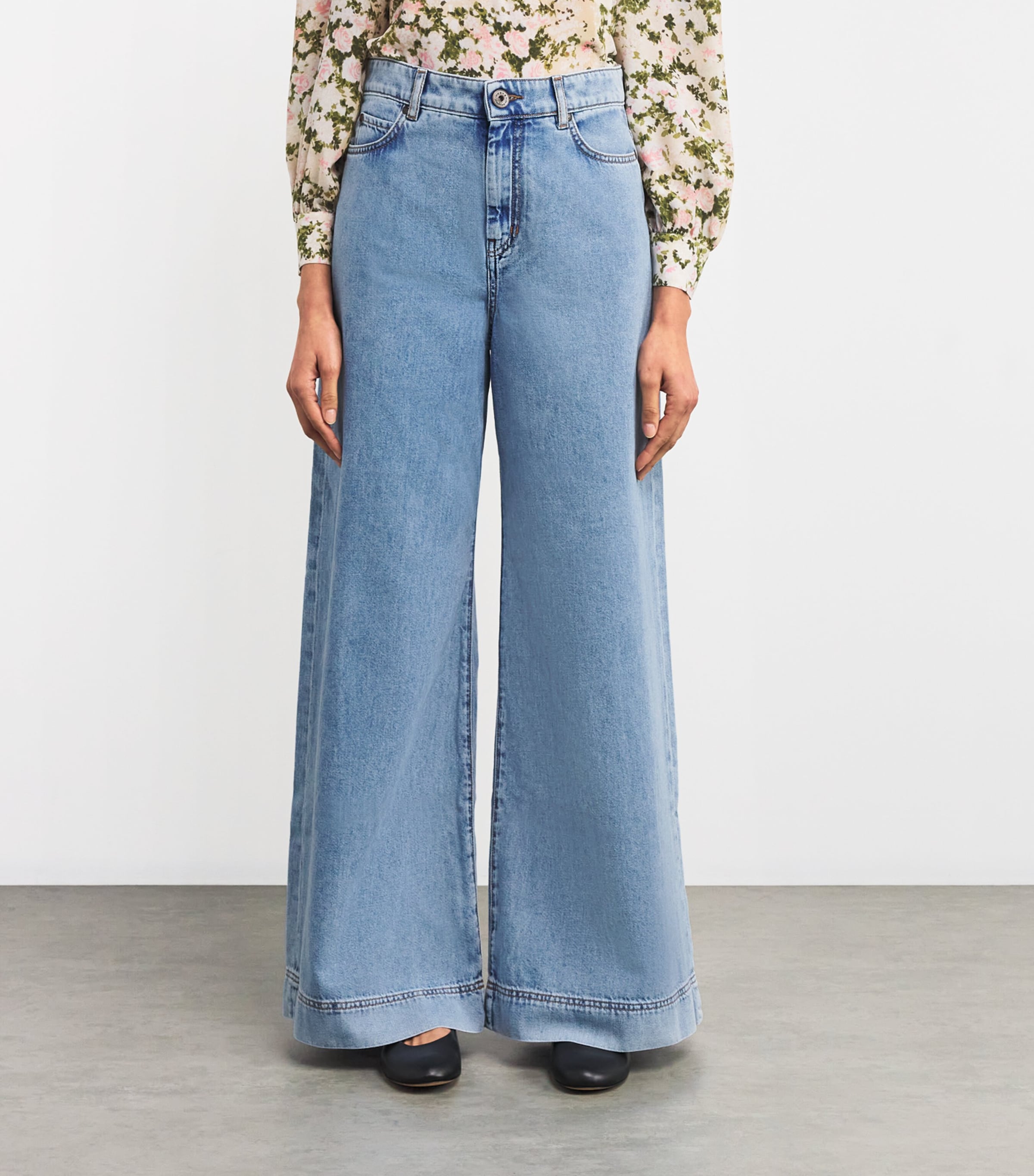 Wide-Leg Jeans NAVY Image 3