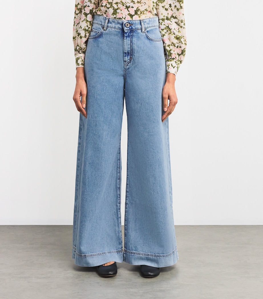 Wide-Leg Jeans NAVY Image 3