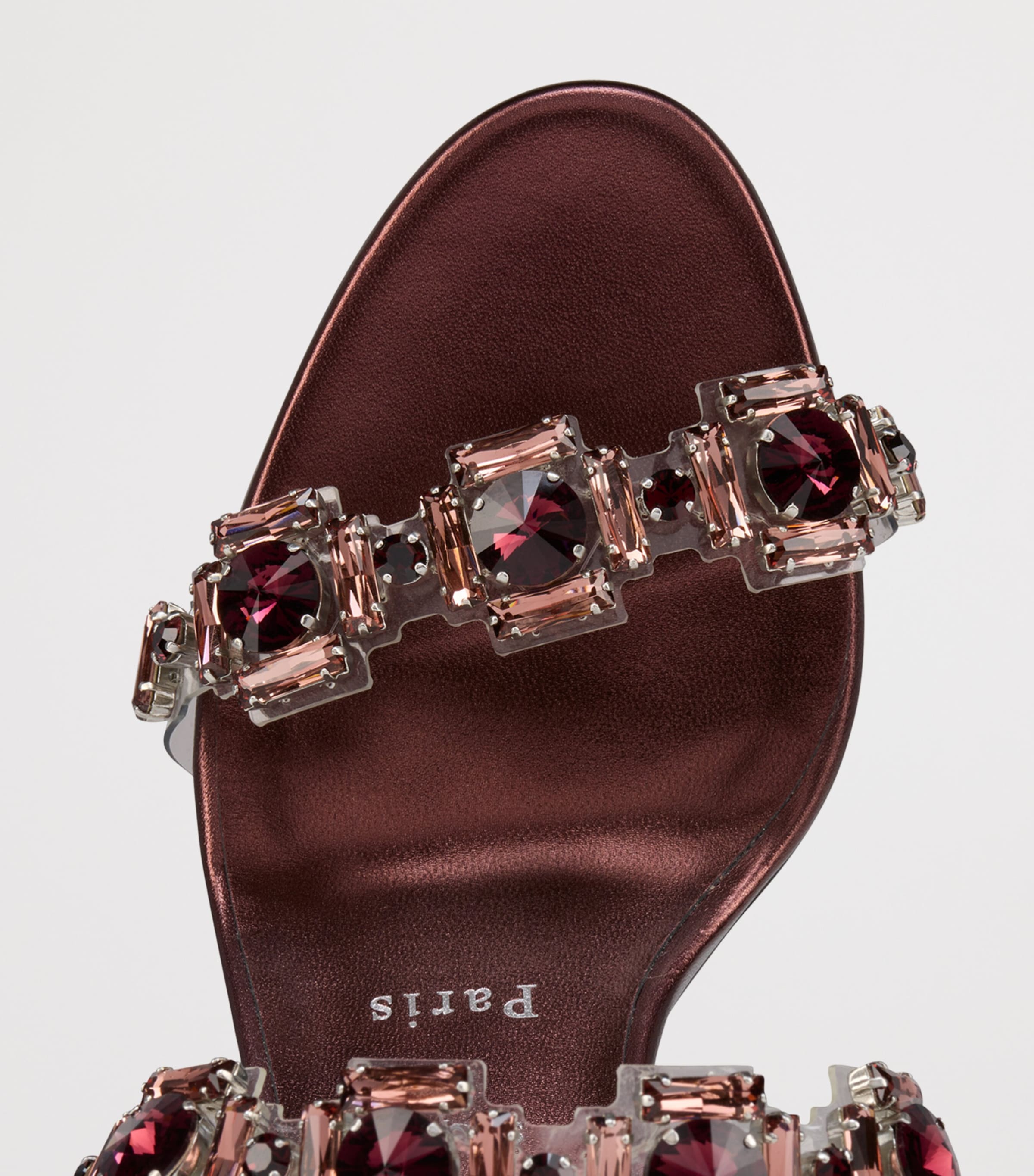 Just Jewel Embellished Heeled Mules 85 9117 Image 5