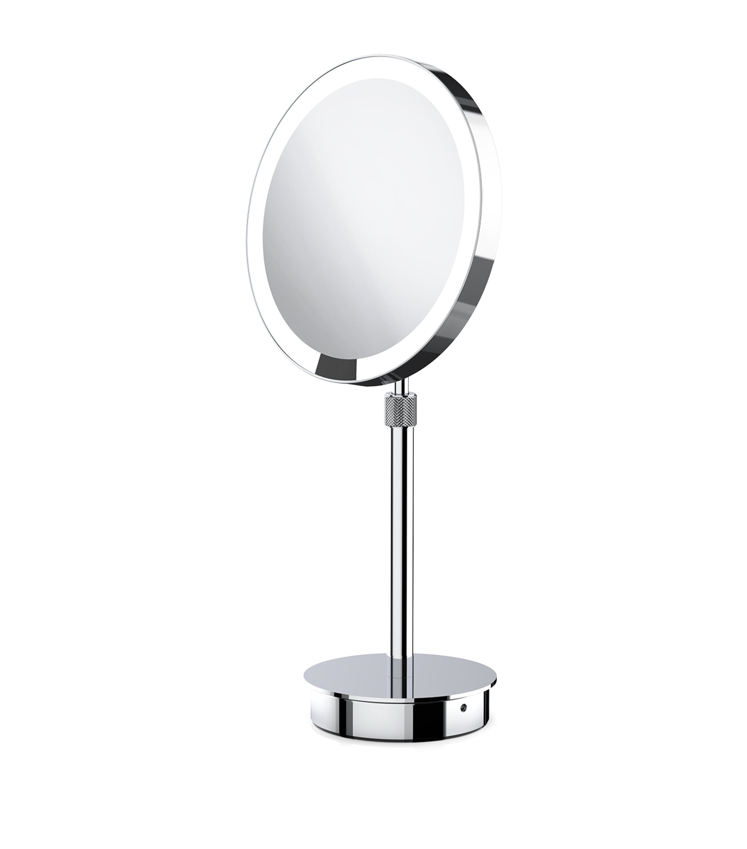 Decor Walther Light-up Round Cosmetics Mirror In Silver