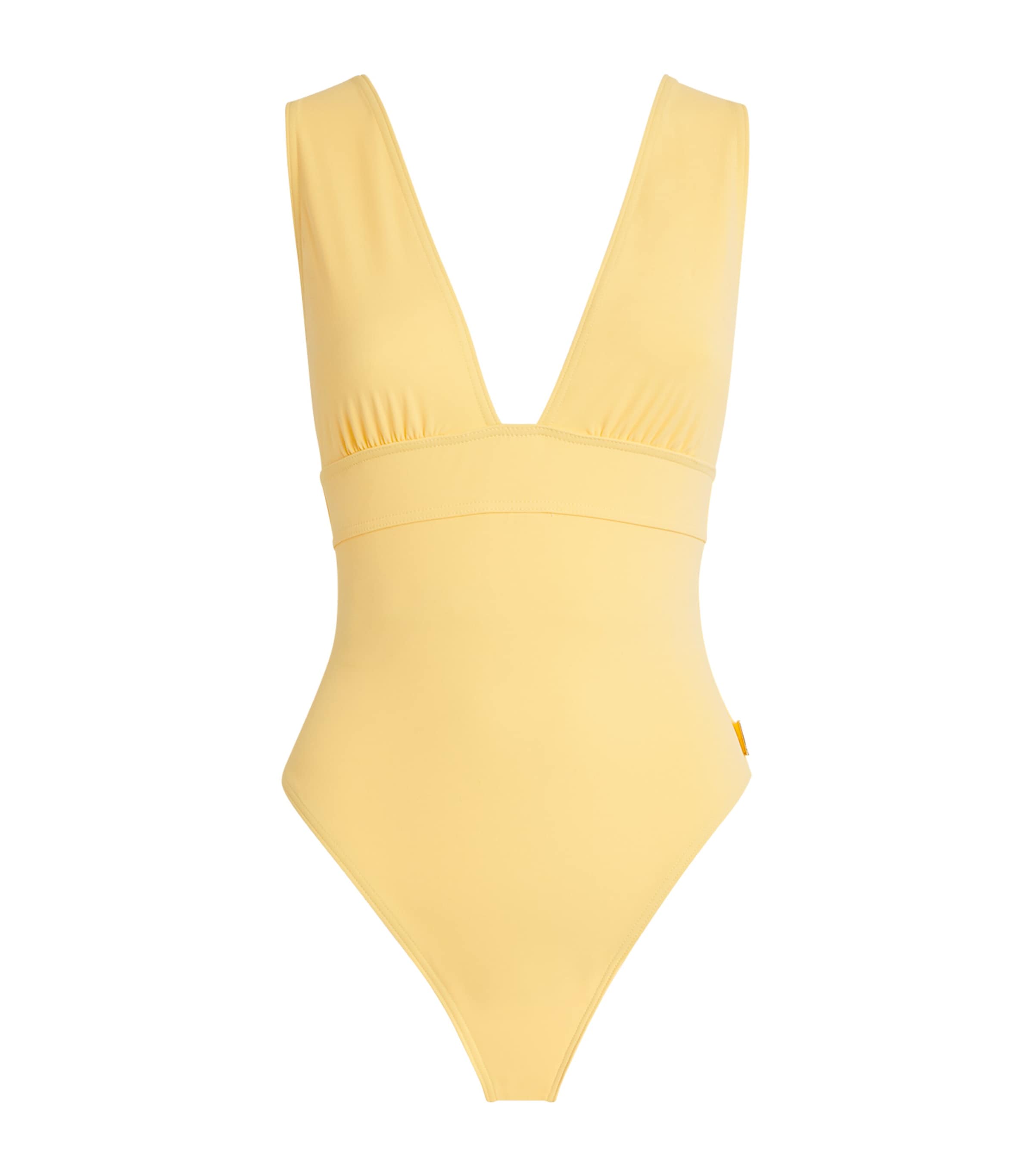 Plunge Swimsuit 100 JAUNE/YELLOW Image 1