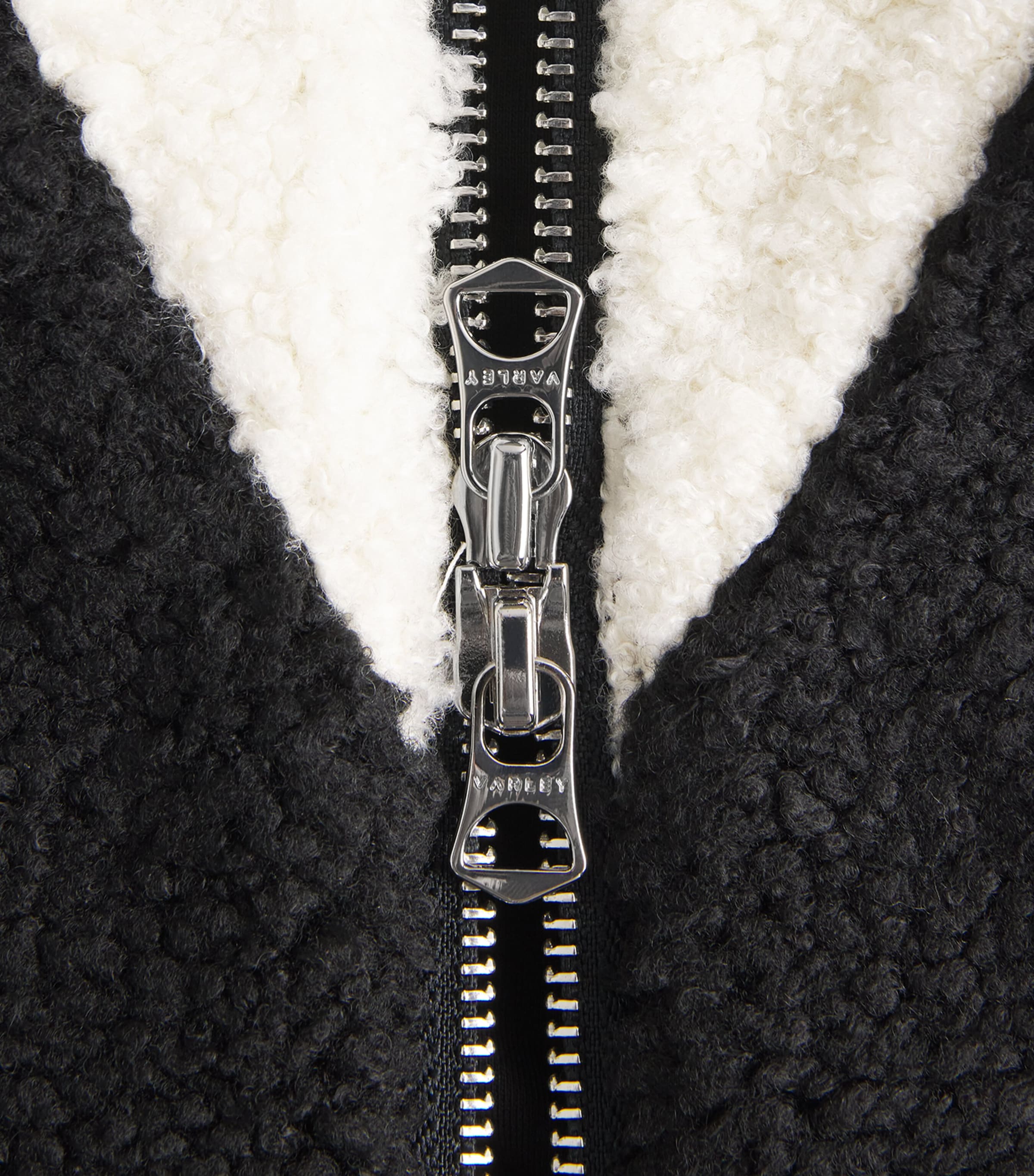 Bouclé Sherpa Caspian Gilet BLACK Image 5