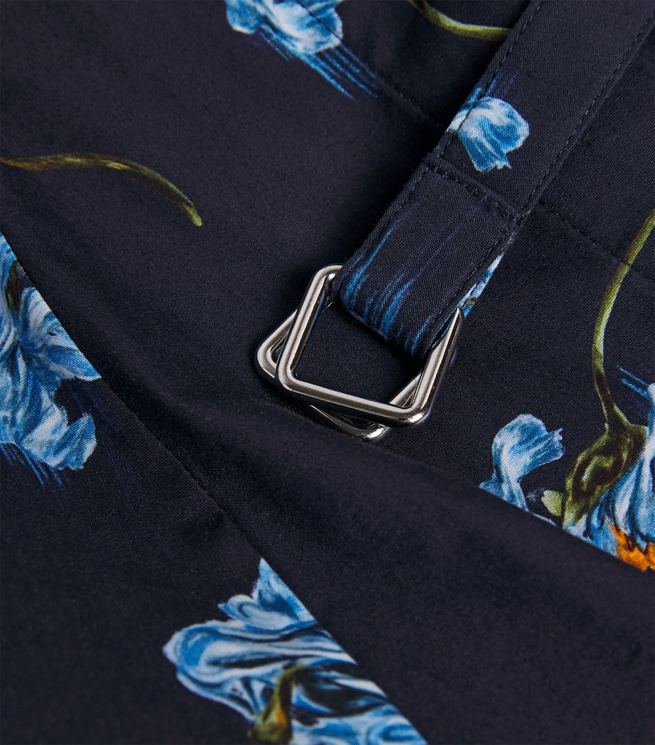 Cotton Floral Rubie Midi Dress BLUE FLOWERS NAVY Image 5